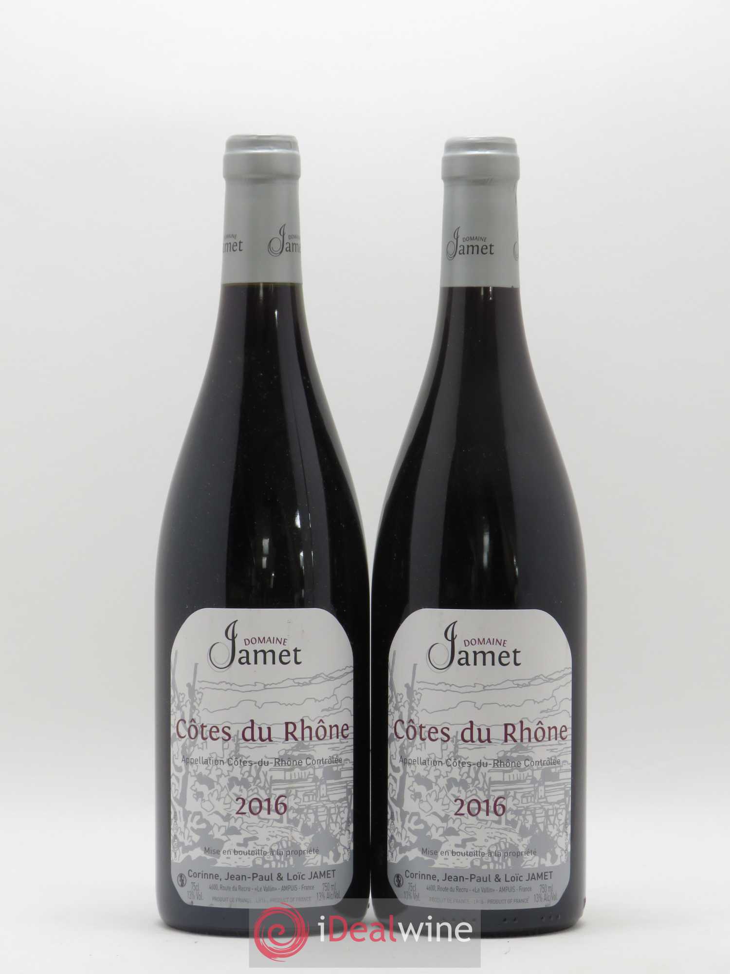 Côtes-du-Rhône Jamet (Domaine) 2016 - Lot de 2 bouteilles - 0