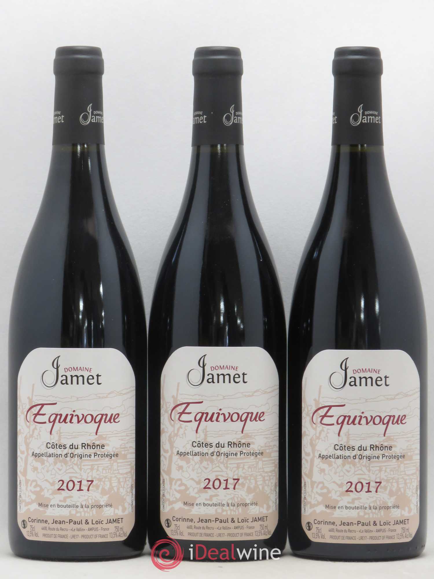 Côtes-du-Rhône Equivoque Jamet (Domaine) 2017 - Lot de 6 bouteilles - 2