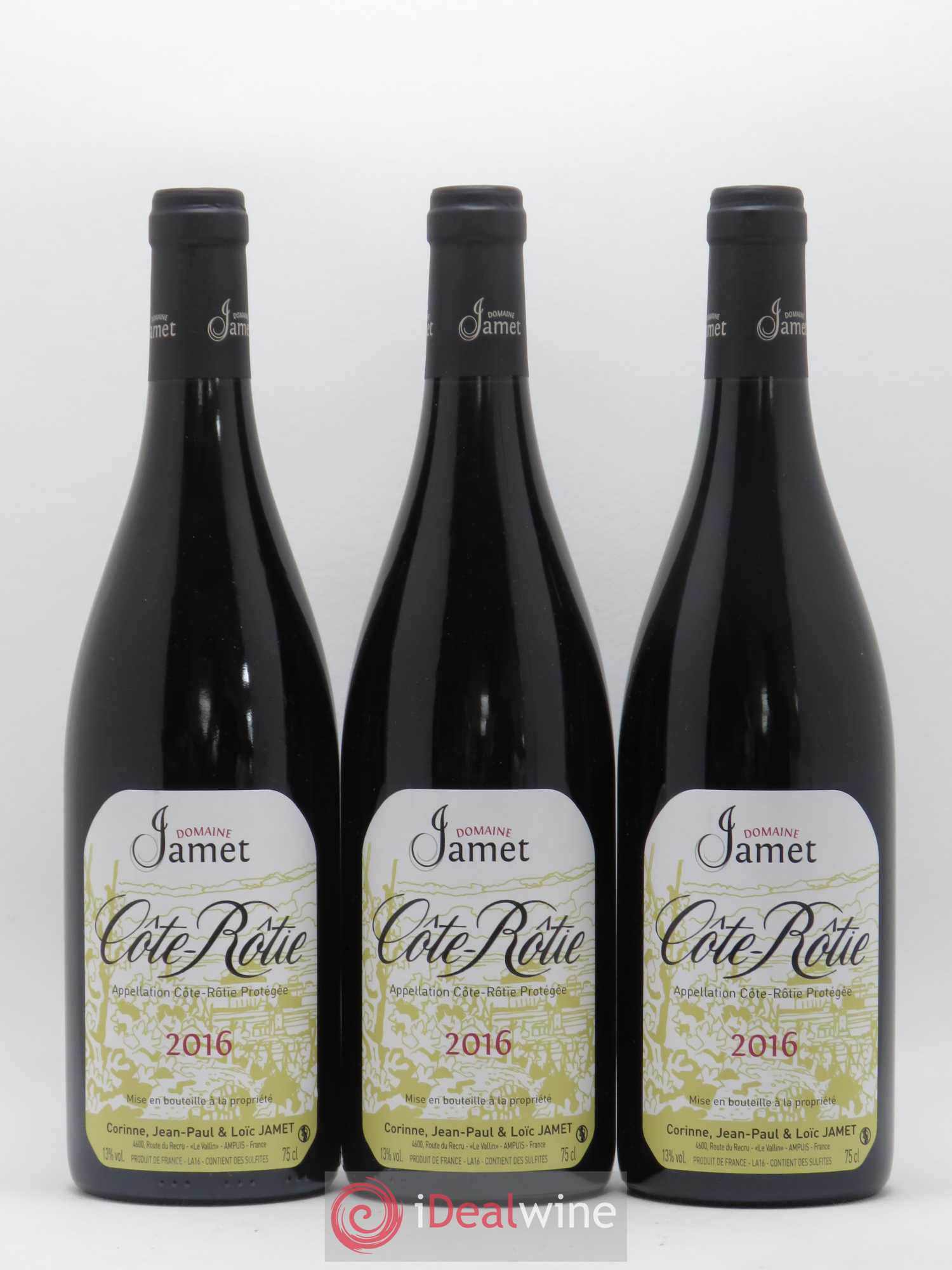 Côte-Rôtie Jamet (Domaine) 2016 - Lot de 3 bouteilles - 0