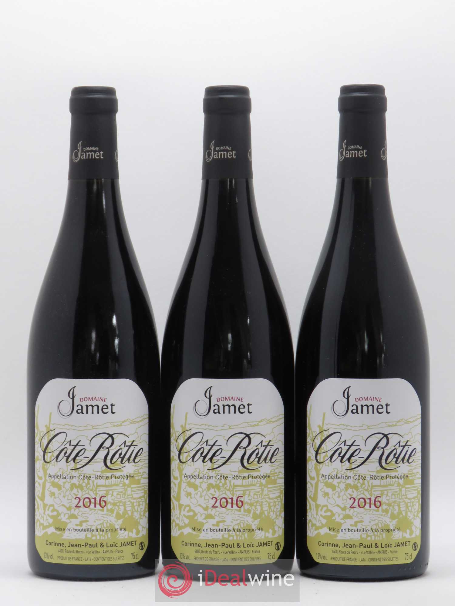 Côte-Rôtie Jamet (Domaine) 2016 - Lot de 3 bouteilles - 0