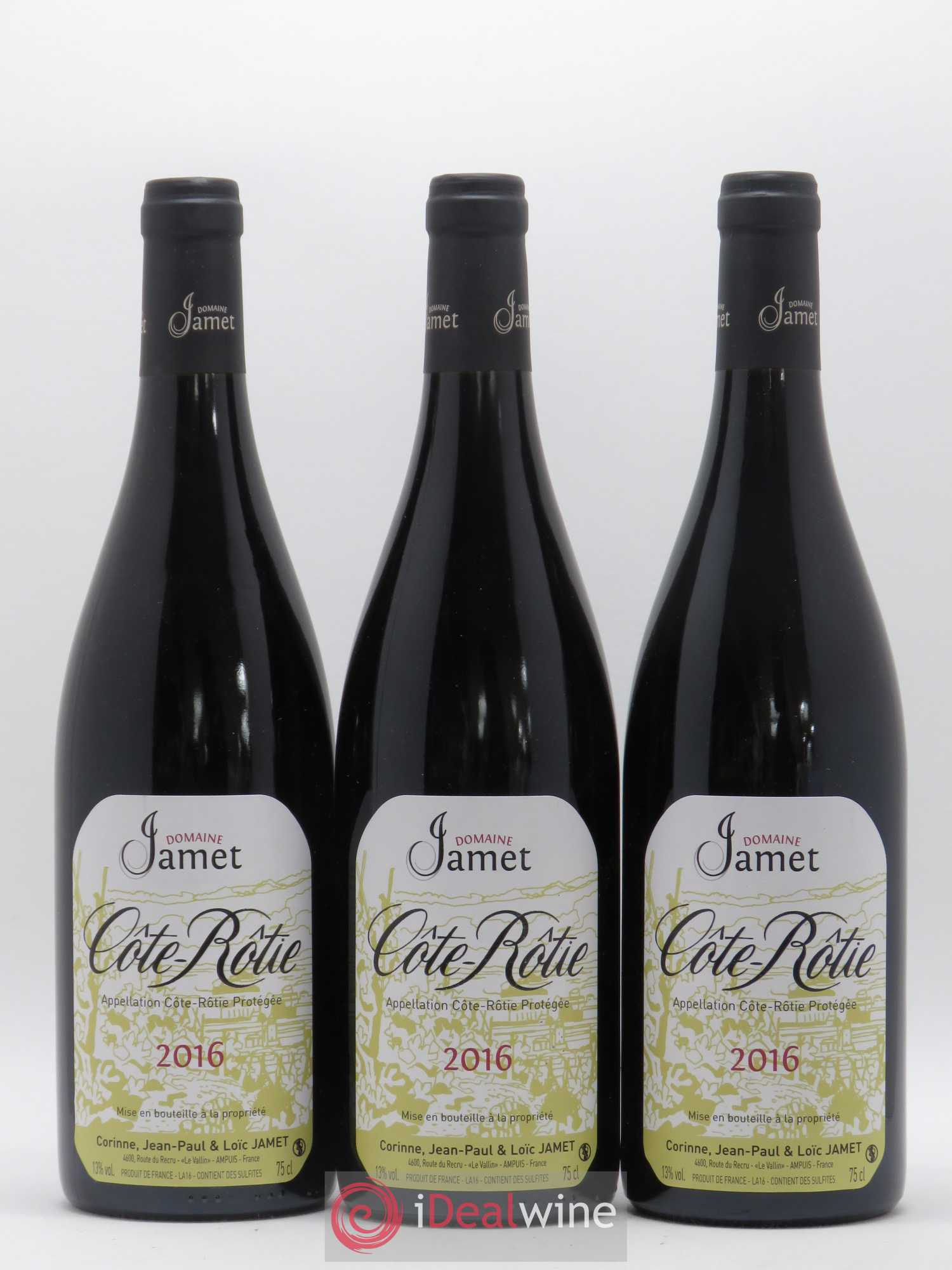 Côte-Rôtie Jamet (Domaine) 2016 - Lot de 3 bouteilles - 0