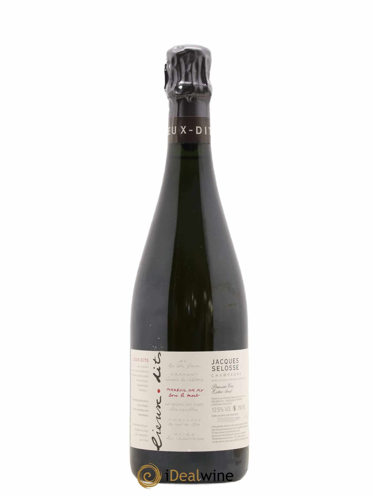 Mareuil sur Ay Sous le Mont Extra-Brut Jacques Selosse - Lot de 1 bouteille - 0