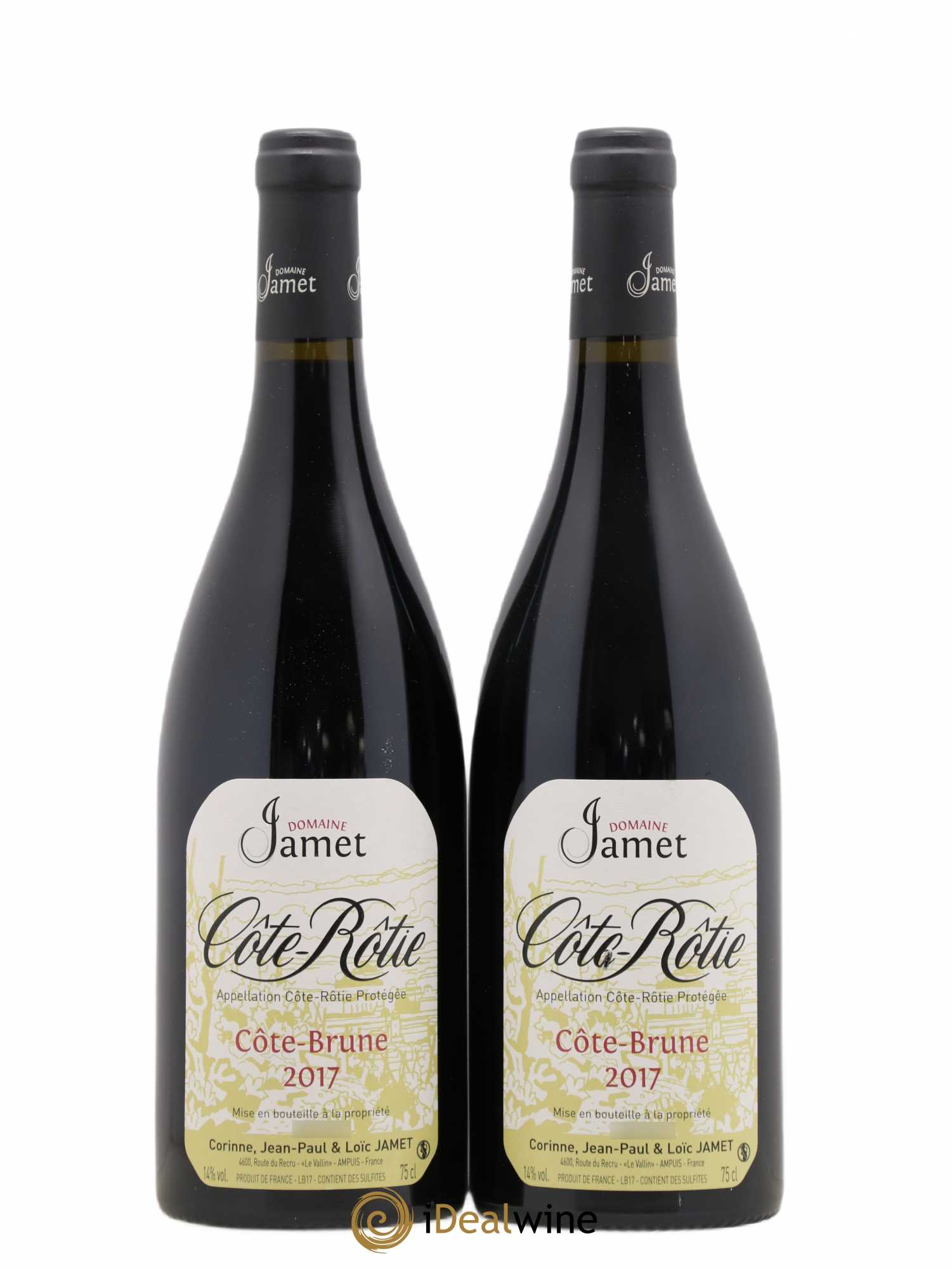 Côte-Rôtie Côte Brune Jamet (Domaine) 2017 - Lot de 2 bouteilles - 0
