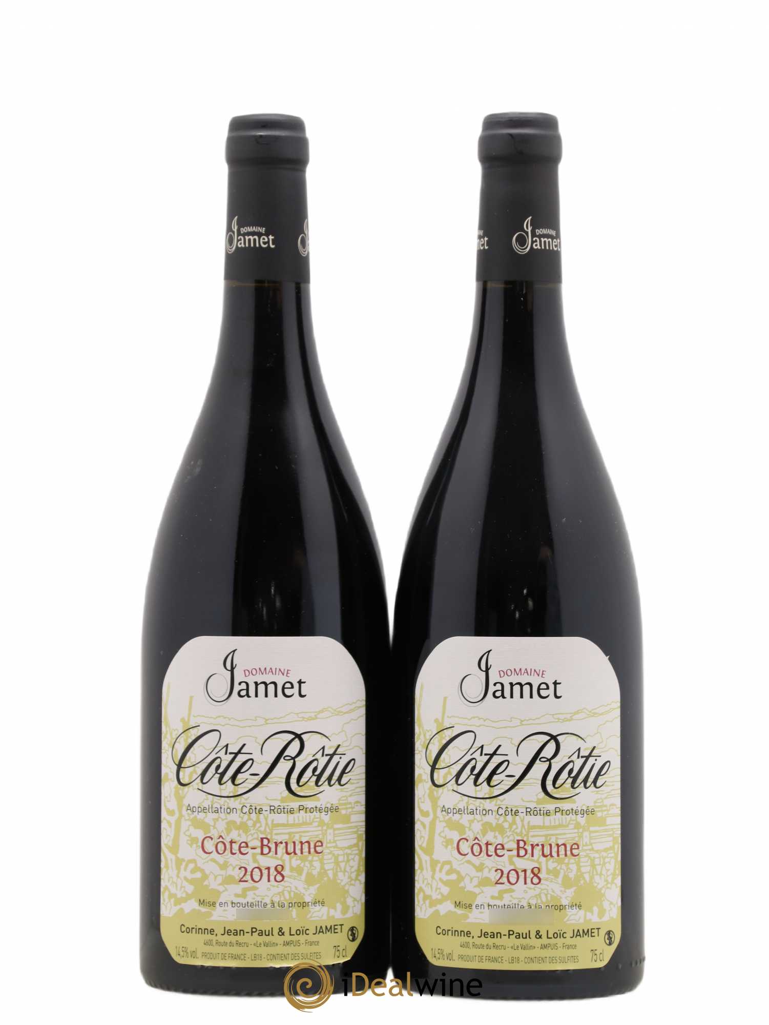 Côte-Rôtie Côte Brune Jamet (Domaine) 2018 - Lot de 2 bouteilles - 0
