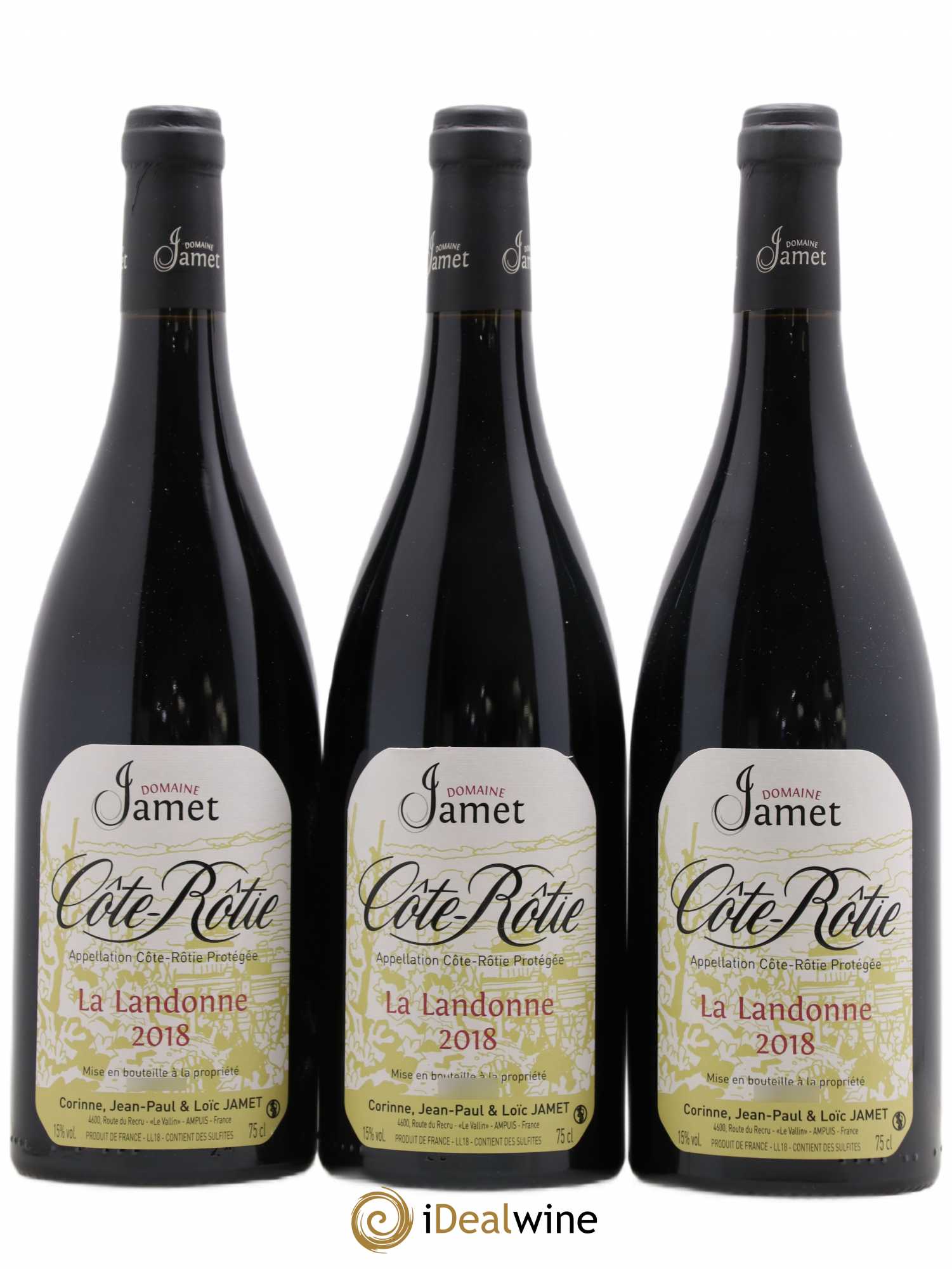 Côte-Rôtie La Landonne Jamet (Domaine) 2018 - Lot de 3 bouteilles - 0