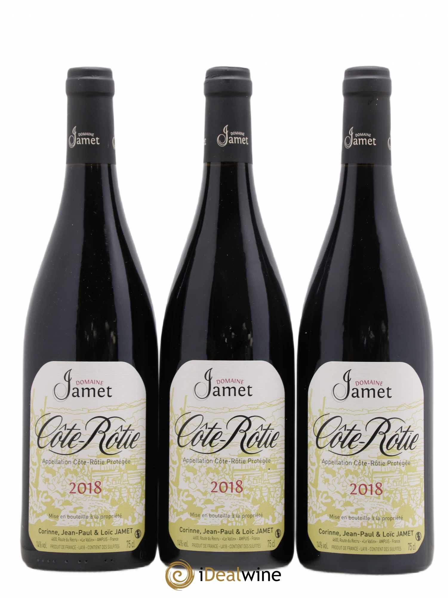 Côte-Rôtie Jamet (Domaine) 2018 - Lot de 3 bouteilles - 0