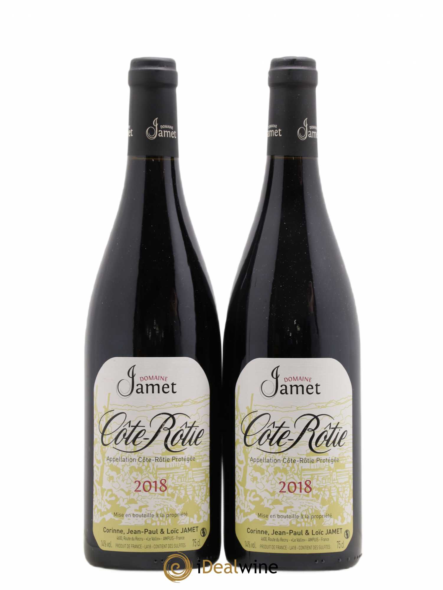 Côte-Rôtie Jamet (Domaine) 2018 - Lot de 2 bouteilles - 0
