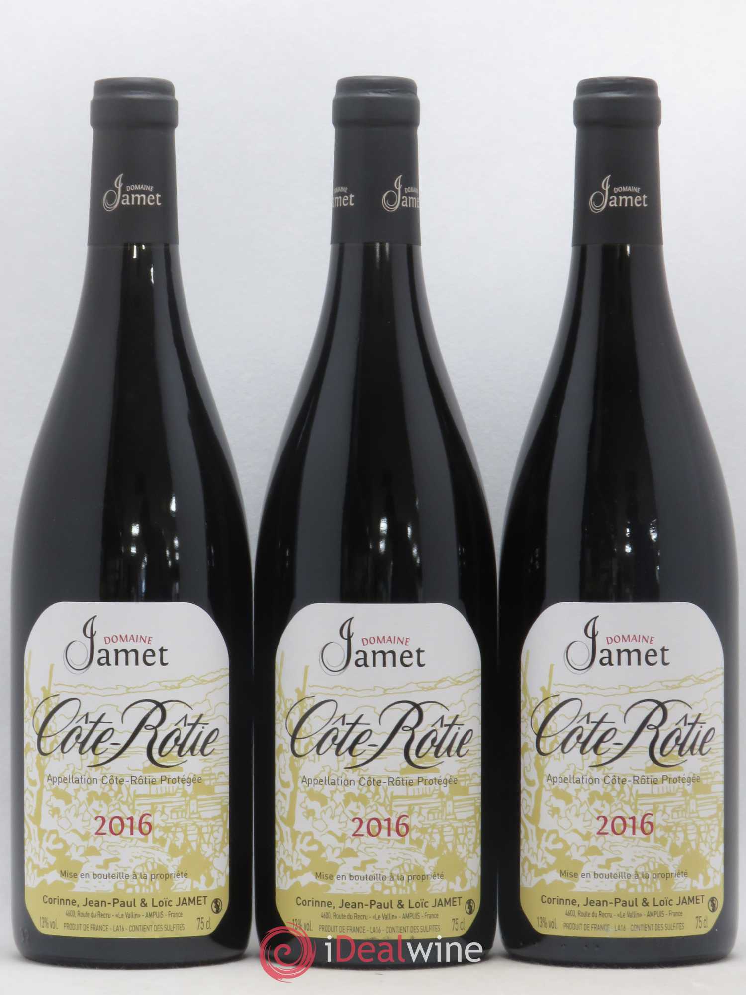 Côte-Rôtie Jamet (Domaine) 2016 - Lot de 3 bouteilles - 0