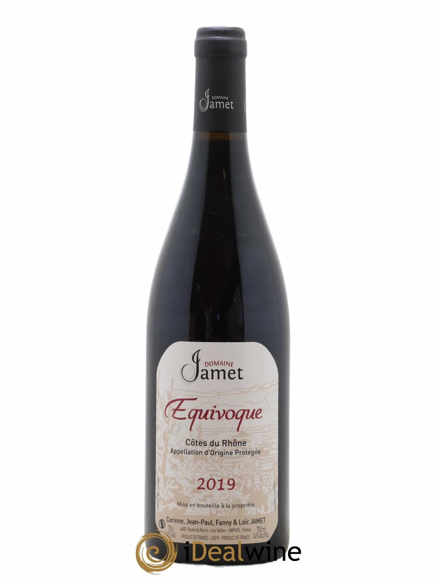Côtes-du-Rhône Equivoque Jamet (Domaine) 2019 - Lot de 1 bouteille - 0