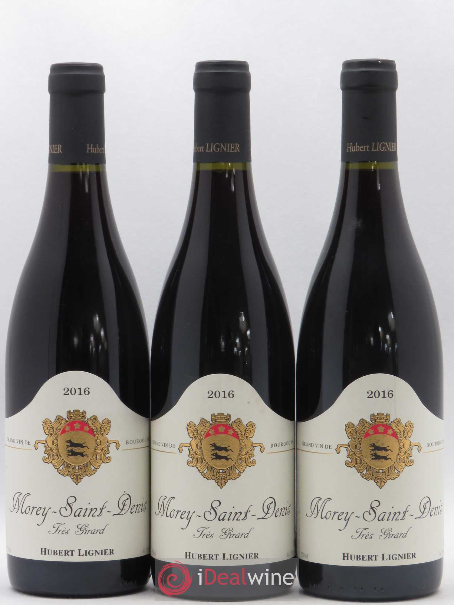 Morey-Saint-Denis Très Girard Hubert Lignier (Domaine) 2016 - Lot de 3 bouteilles - 0