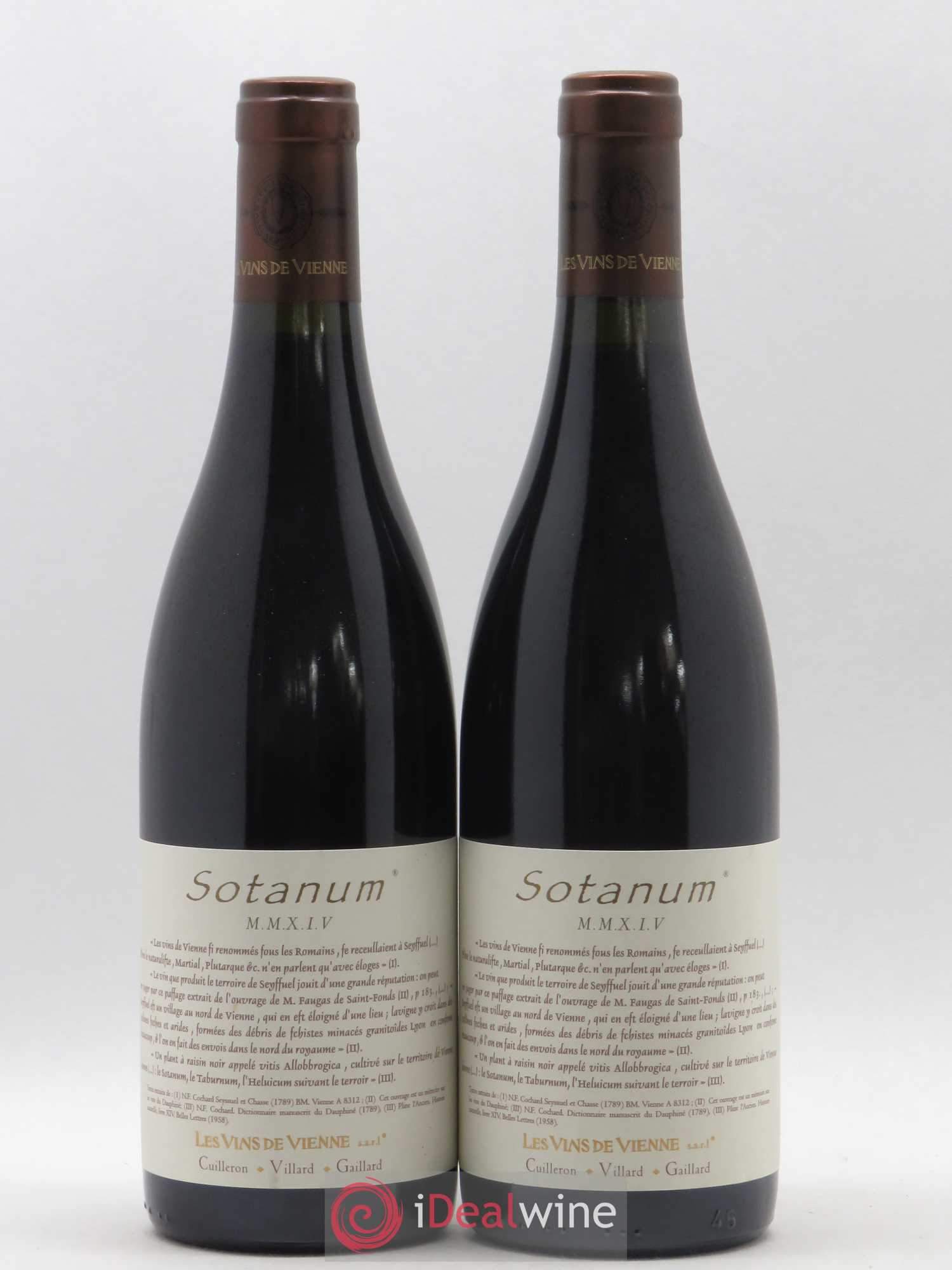 Collines Rhodaniennes Sotanum Les Vins de Vienne 2014 - Lot de 2 bouteilles - 0