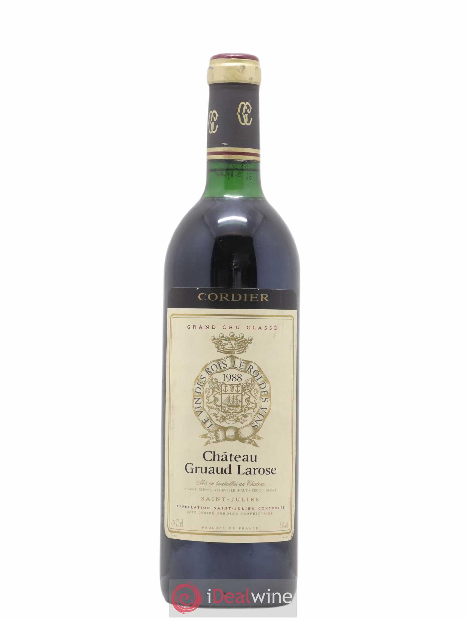 Château Gruaud Larose 2ème Grand Cru Classé 1988 - Lot de 1 bouteille - 0