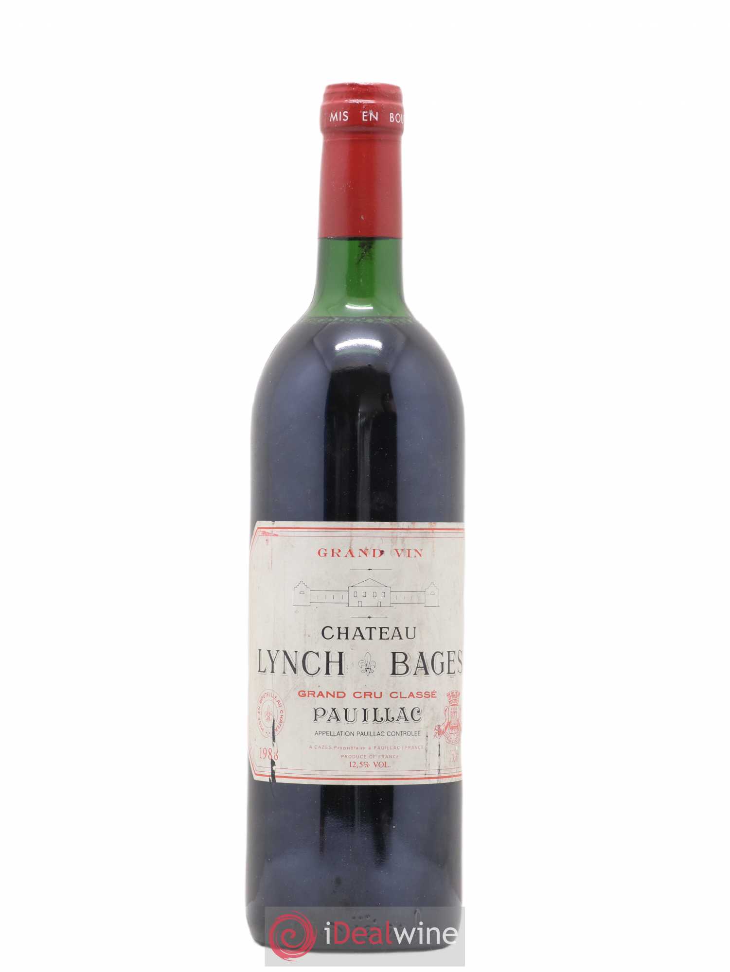 Château Lynch Bages 5ème Grand Cru Classé 1988 - Lot de 1 bouteille - 0