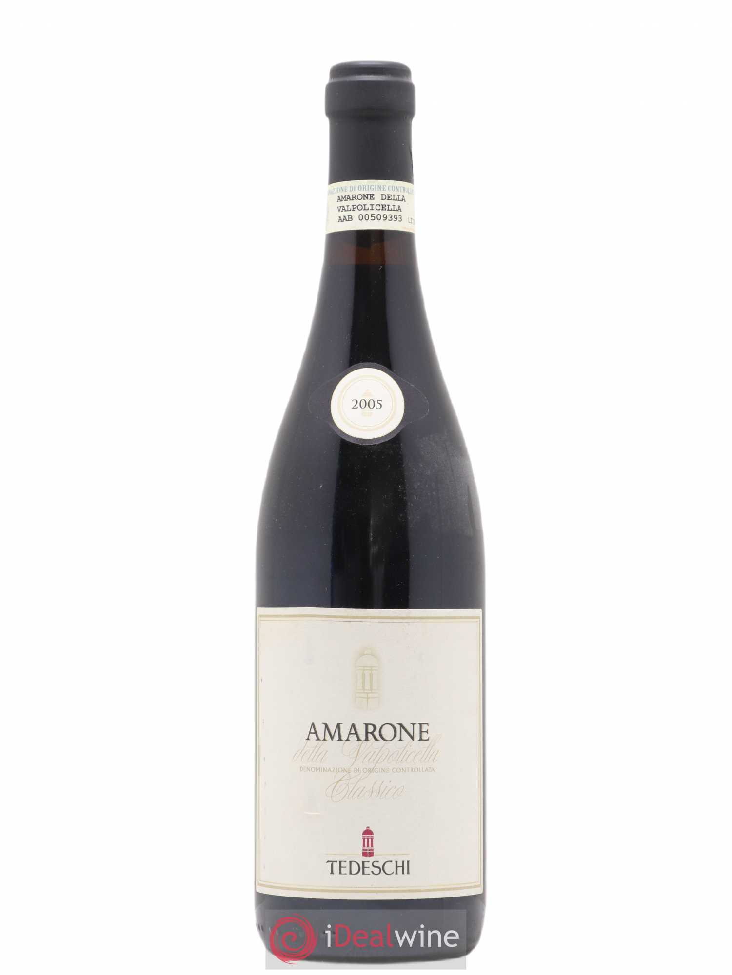 Amarone della Valpolicella Classico DOC Riserva Capitel Monte Olmi Tedeschi 2005 - Lot de 1 bouteille - 0