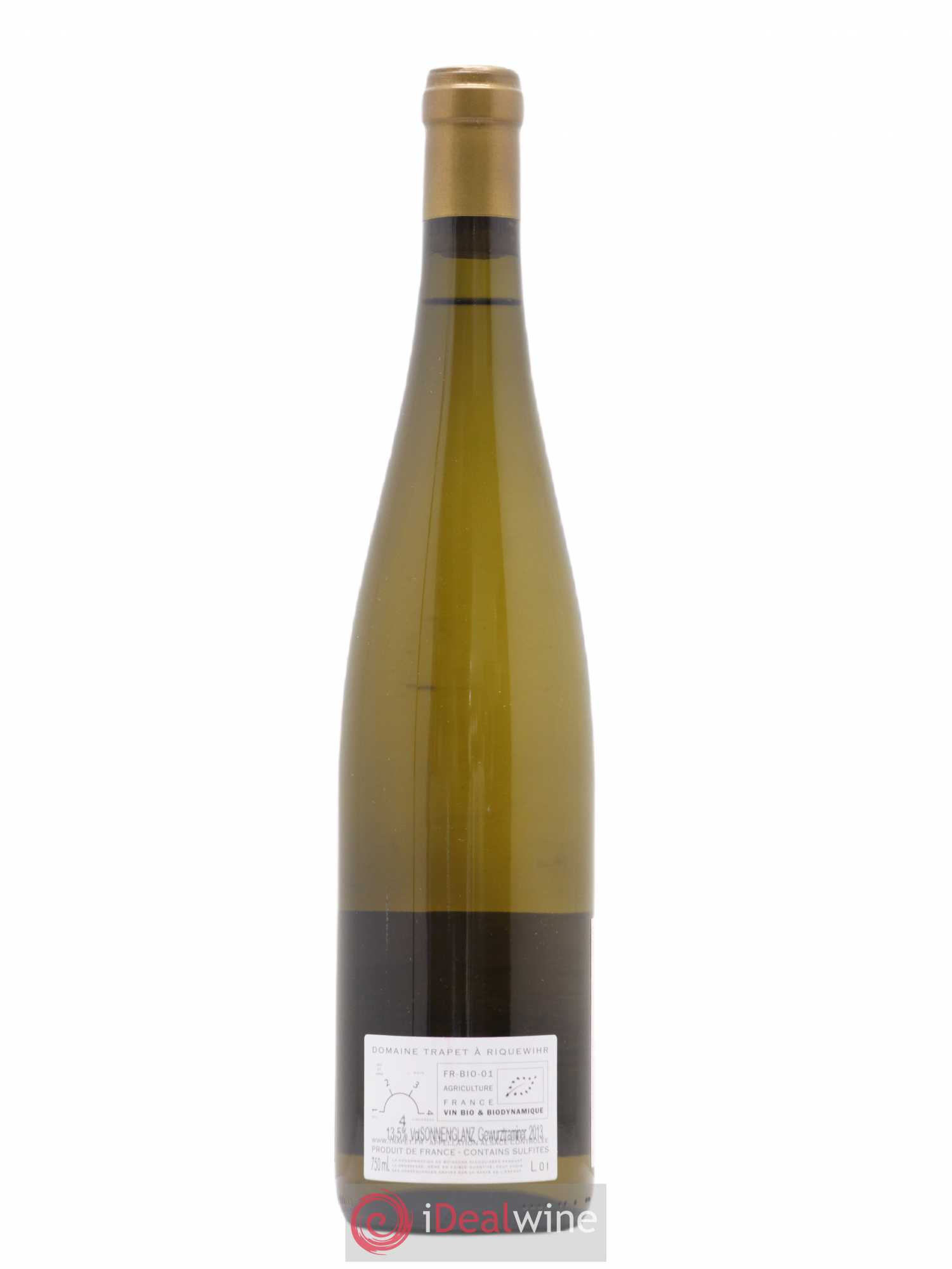Alsace Gewurztraminer Grand Cru Sonnenglanz Domaine Trapet 2013 - Lot de 1 bouteille - 1