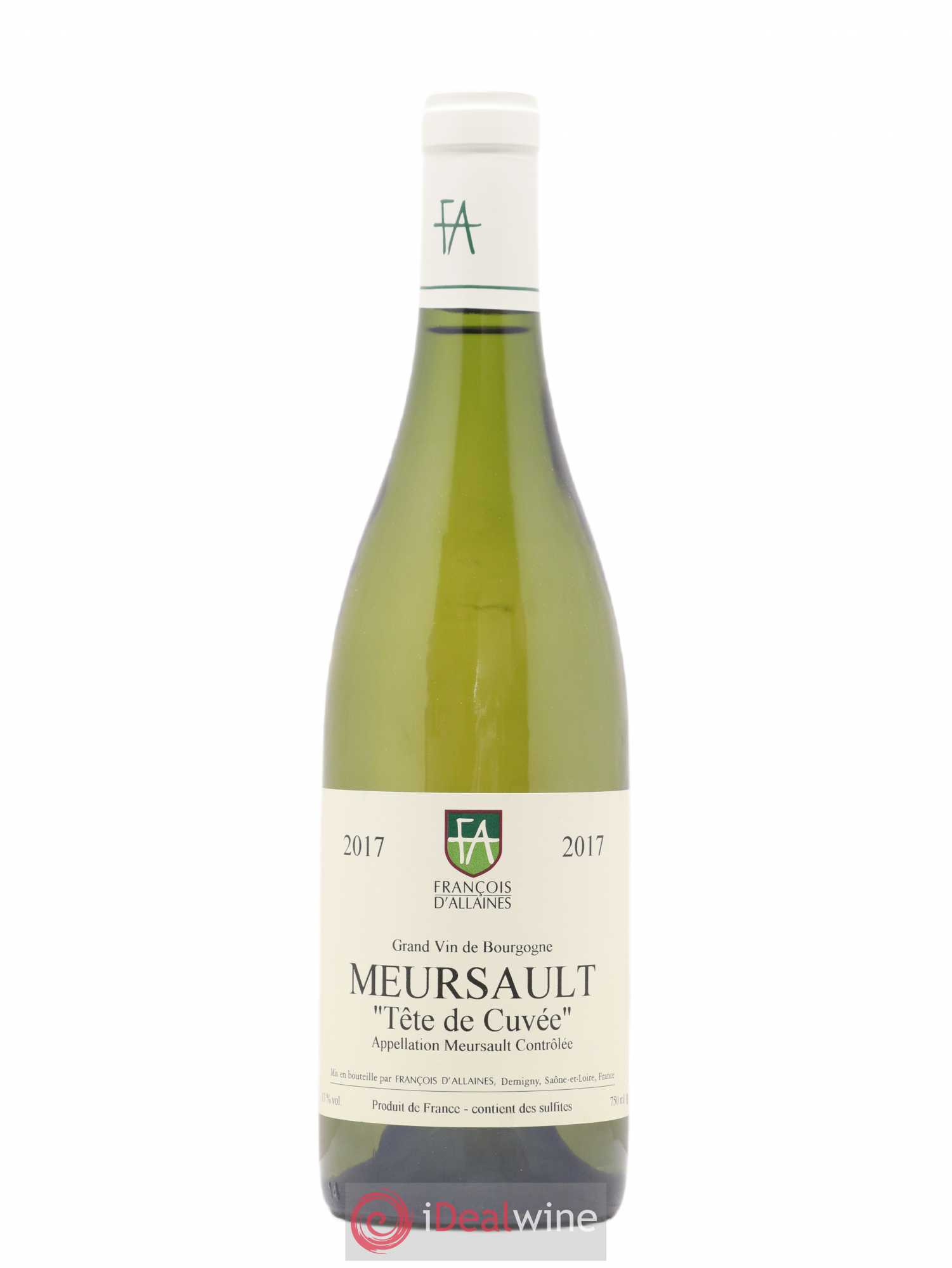 Meursault Meursault Tête de Cuvée François D'Allaines 2017 - Posten von 1 Flasche - 0