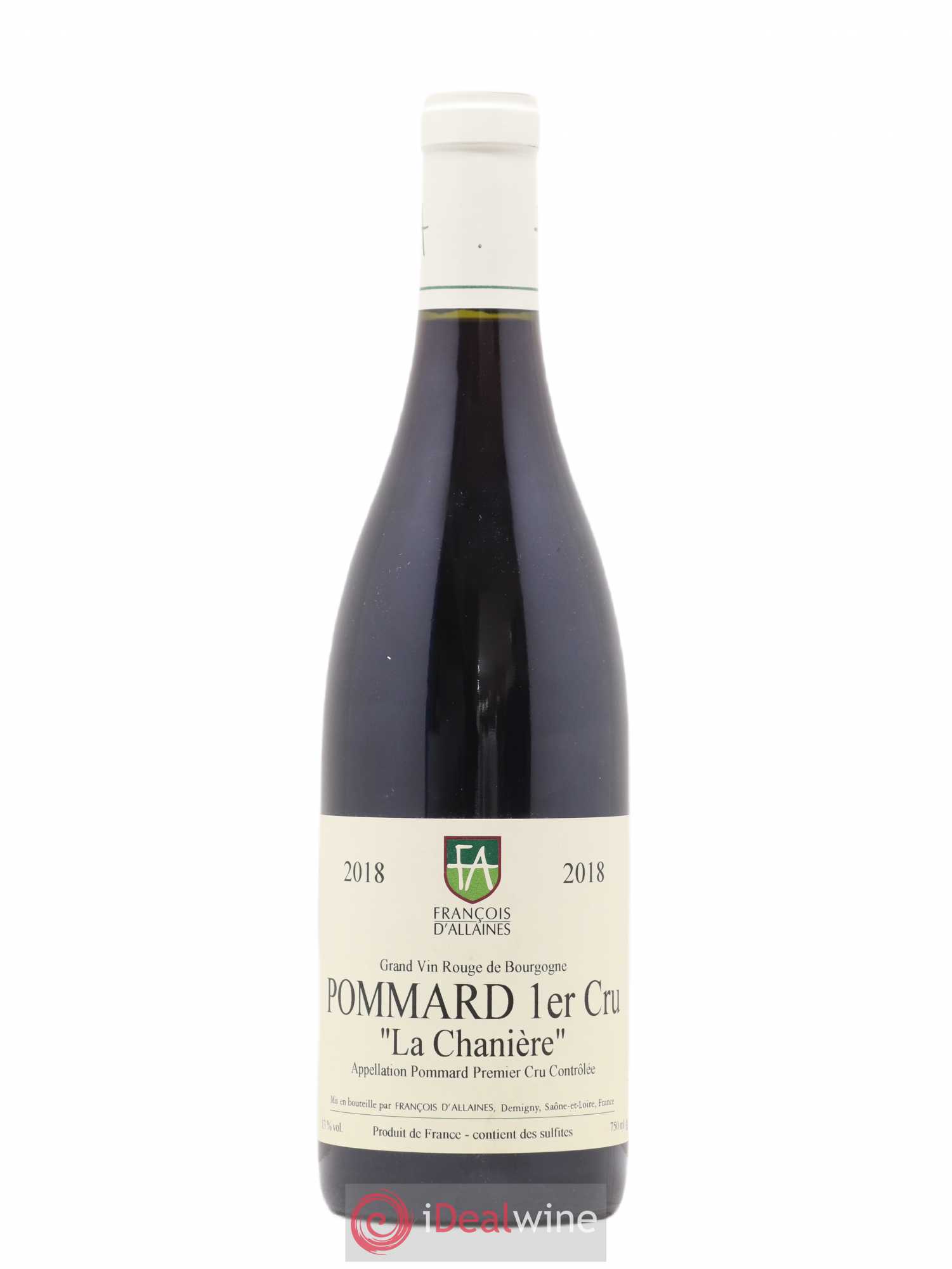 Pommard 1er Cru La Chanière François D'Allaines 2018 - Posten von 1 Flasche - 0