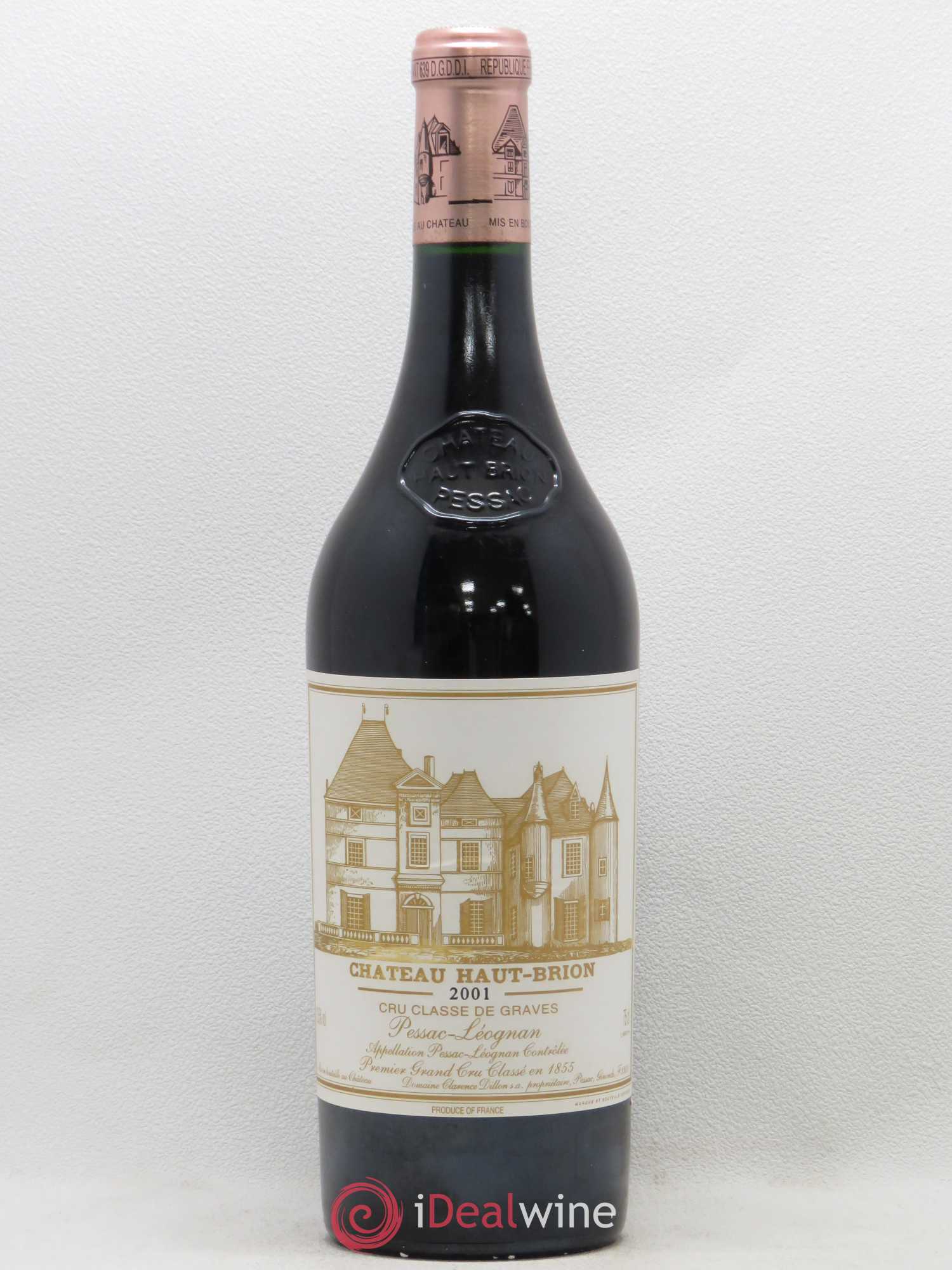 Château Haut Brion 1er Grand Cru Classé 2001 - Lot de 1 bouteille - 0