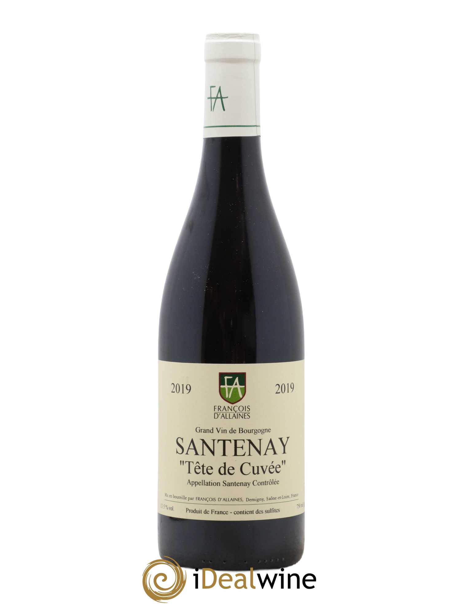 Santenay Tête de Cuvée Francois d'Allaines 2019 - Posten von 1 Flasche - 0