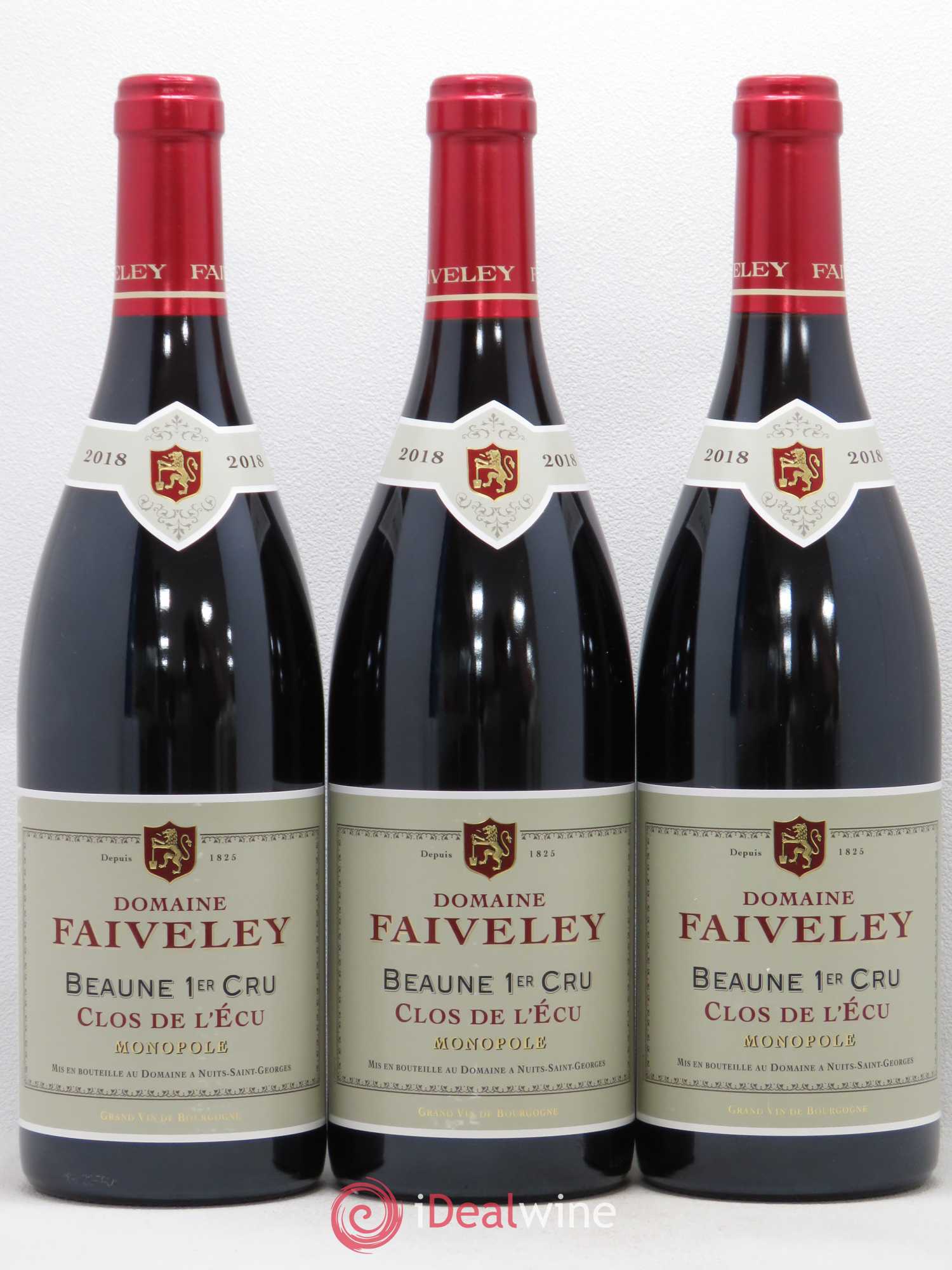 Beaune 1er Cru Clos de l'Ecu Faiveley 2018 - Lot de 3 bouteilles - 0