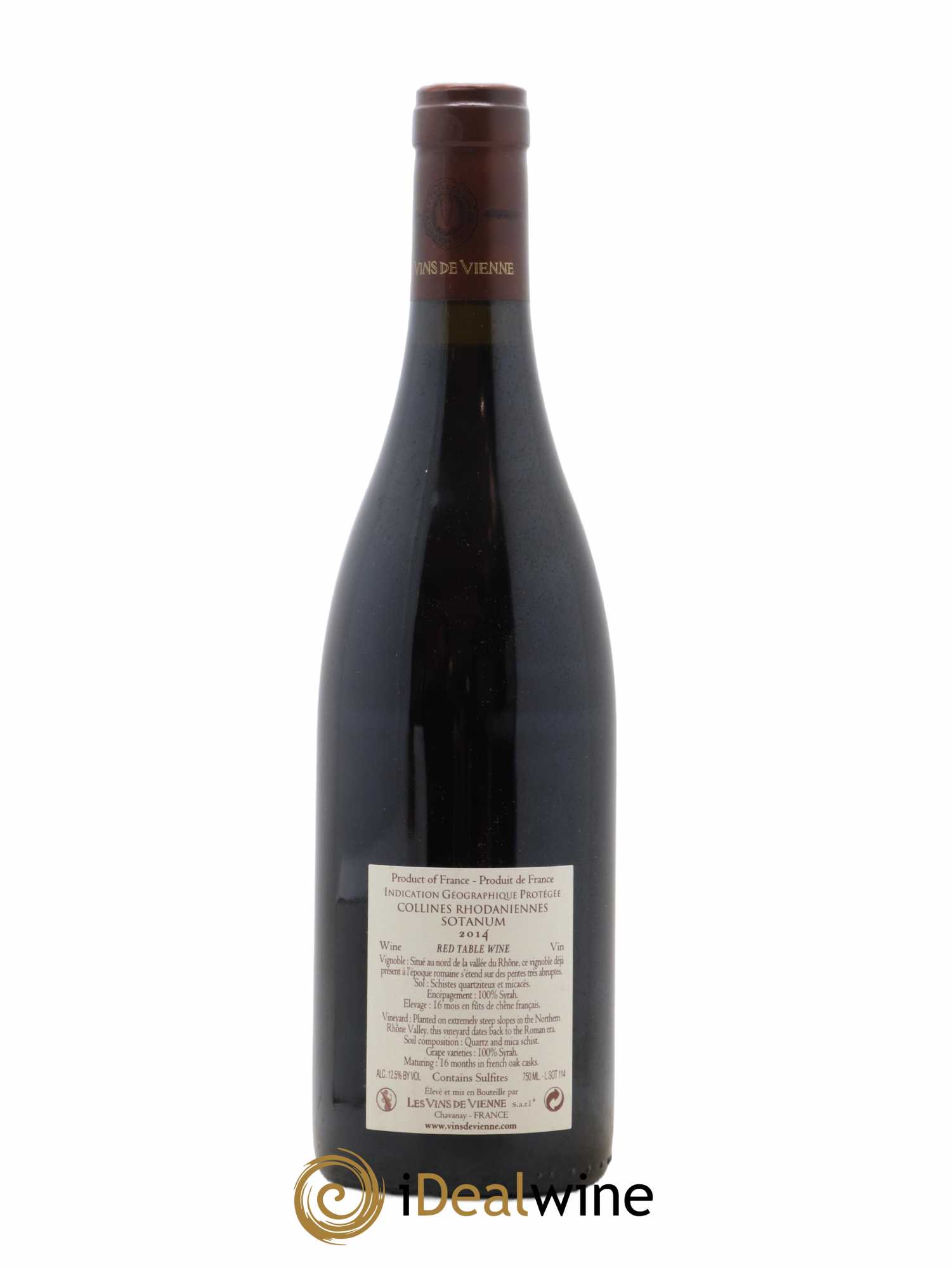 Collines Rhodaniennes Sotanum Les Vins de Vienne 2014 - Lot de 1 bouteille - 1