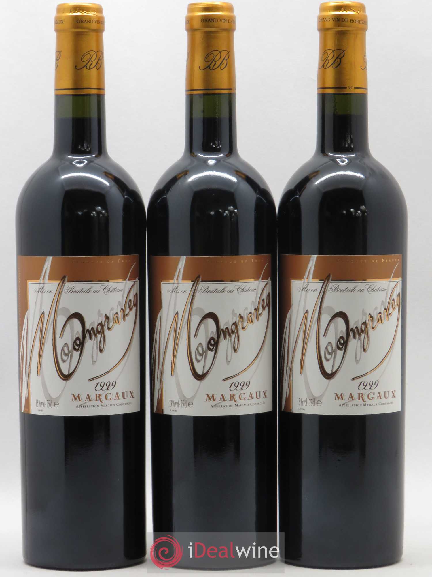Bordeaux Margaux Château Mongravey 1999 - Lot de 6 bouteilles - 1