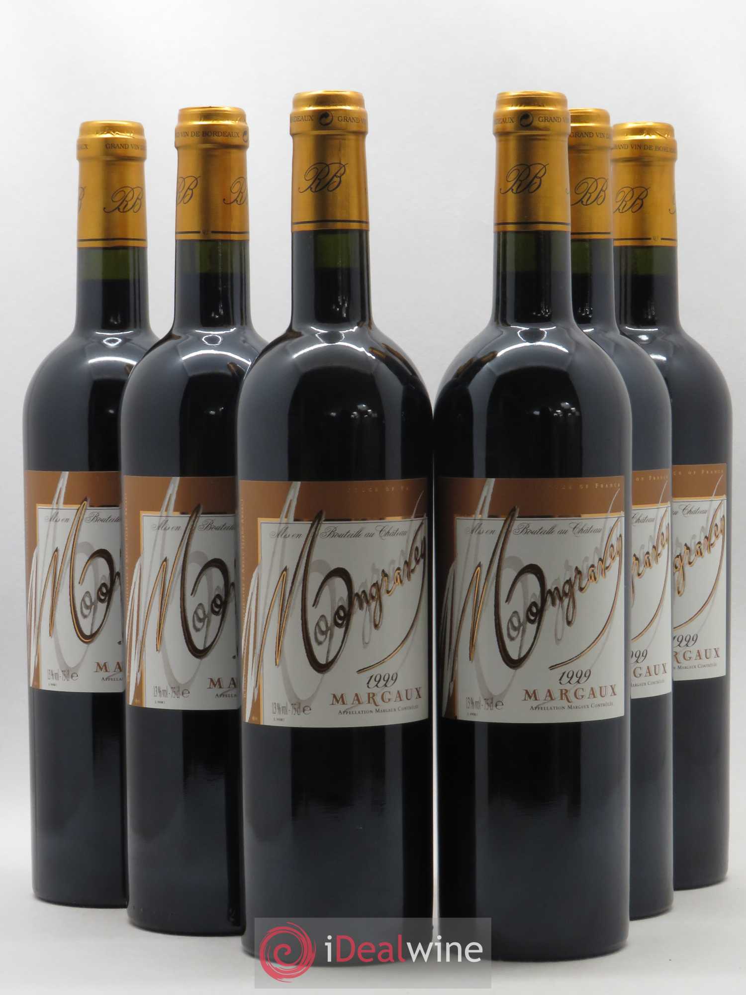 Bordeaux Margaux Château Mongravey 1999 - Lot de 6 bouteilles - 0