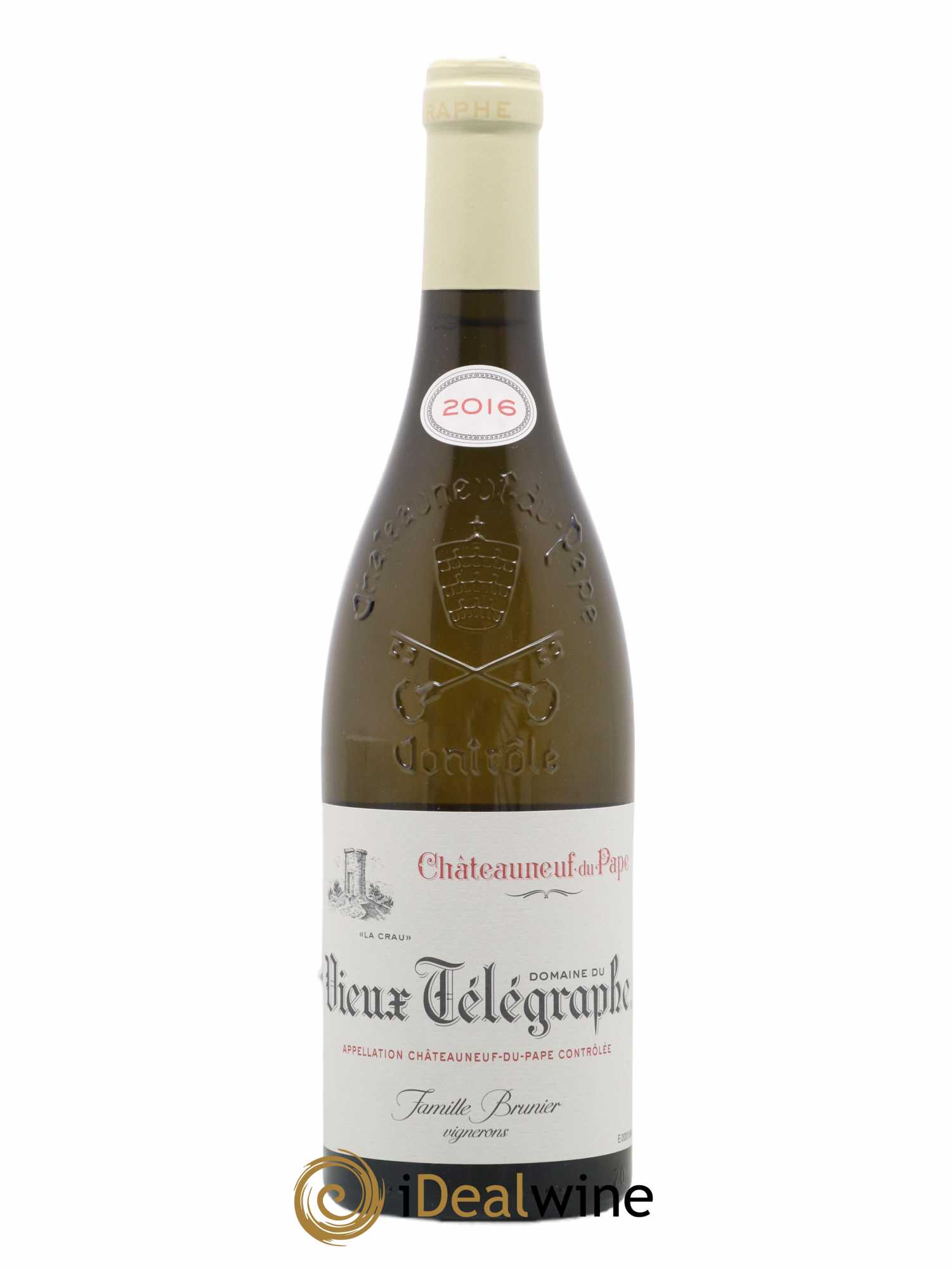 Châteauneuf-du-Pape Vieux Télégraphe (Domaine du) Vignobles Brunier 2016 - Lot de 1 bouteille - 0