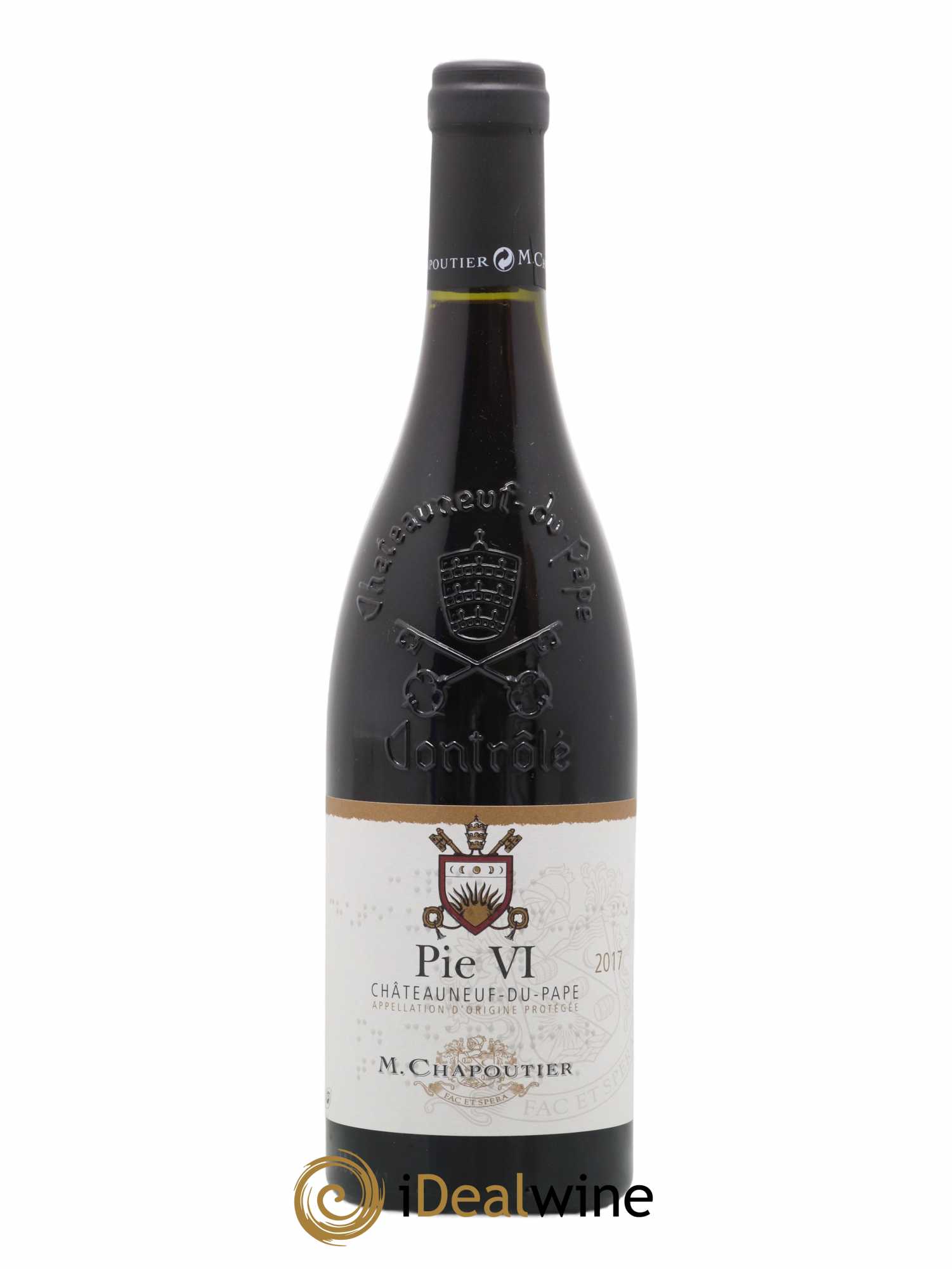 Châteauneuf-du-Pape Pie VI Chapoutier 2017 - Lot de 1 bouteille - 0