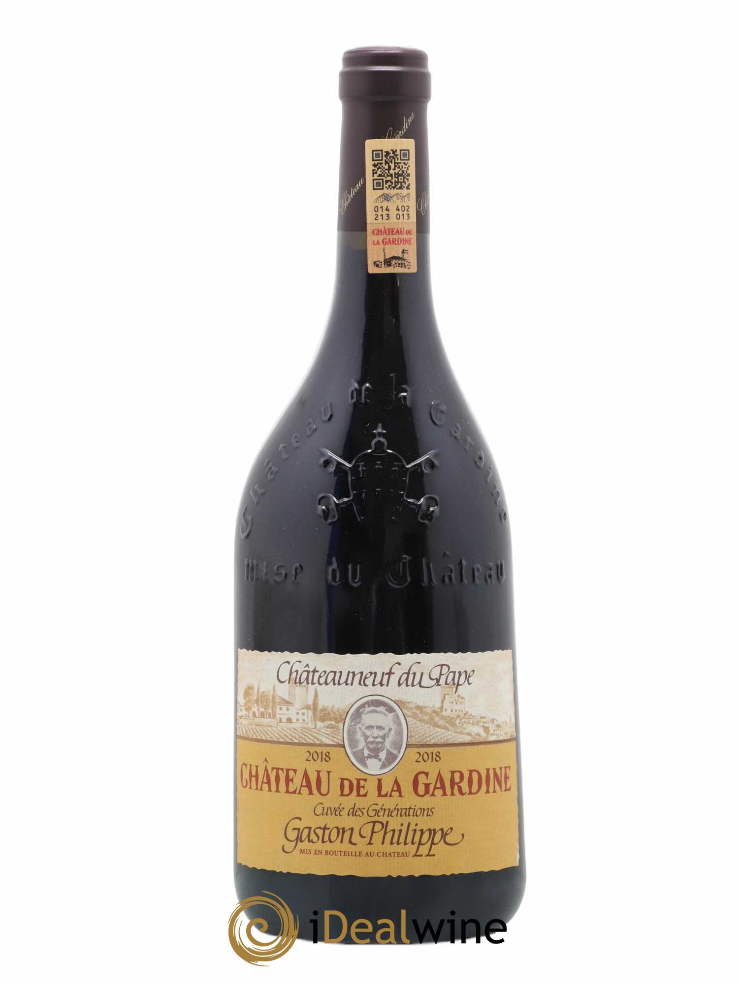 Châteauneuf-du-Pape Château de La Gardine Cuvée des Générations Gaston Philippe Famille Brunel 2018 - Lot de 1 bouteille - 0