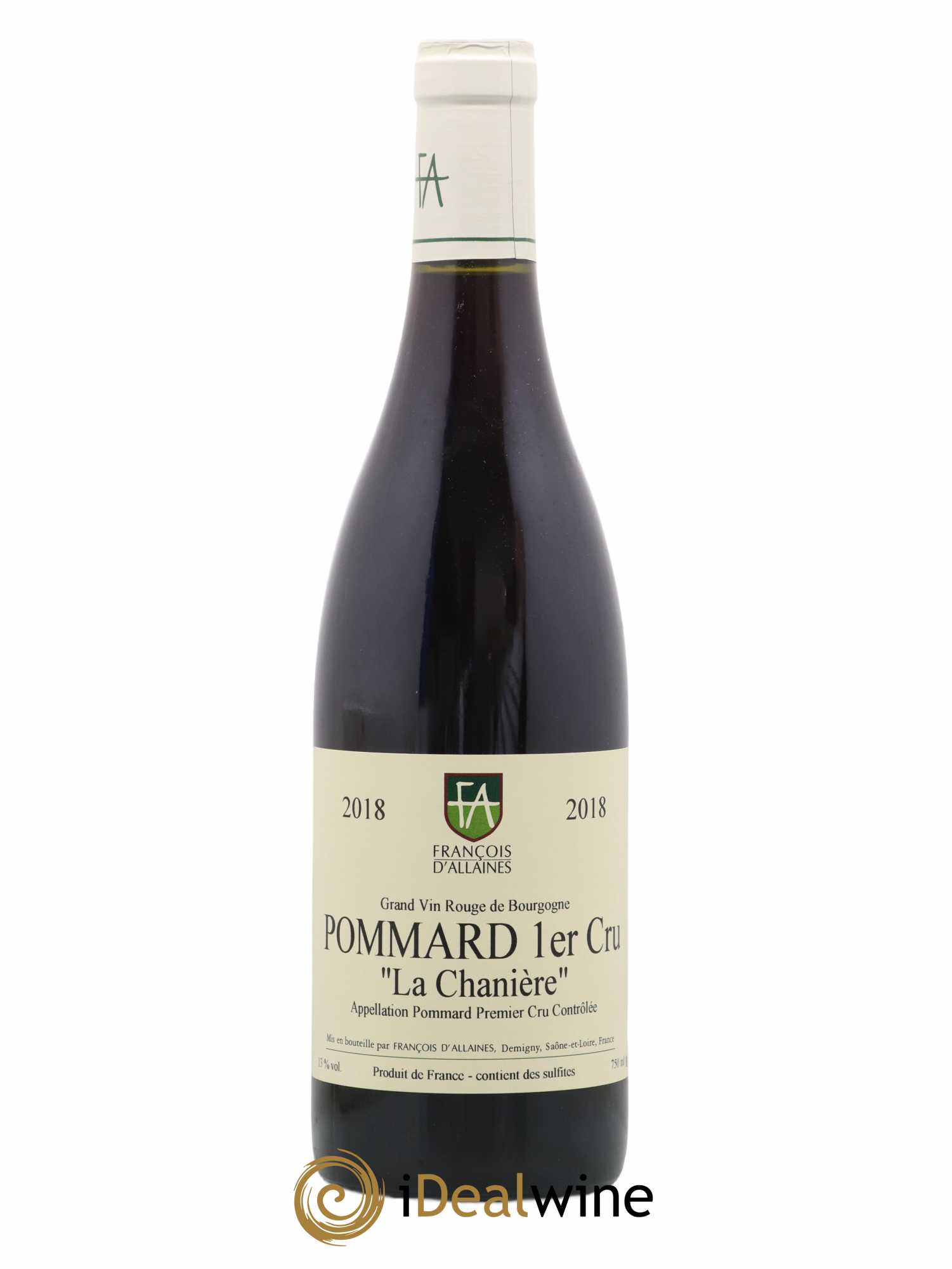 Pommard 1er Cru La Chaniere François D'Allaines 2018 - Lot de 1 bouteille - 0