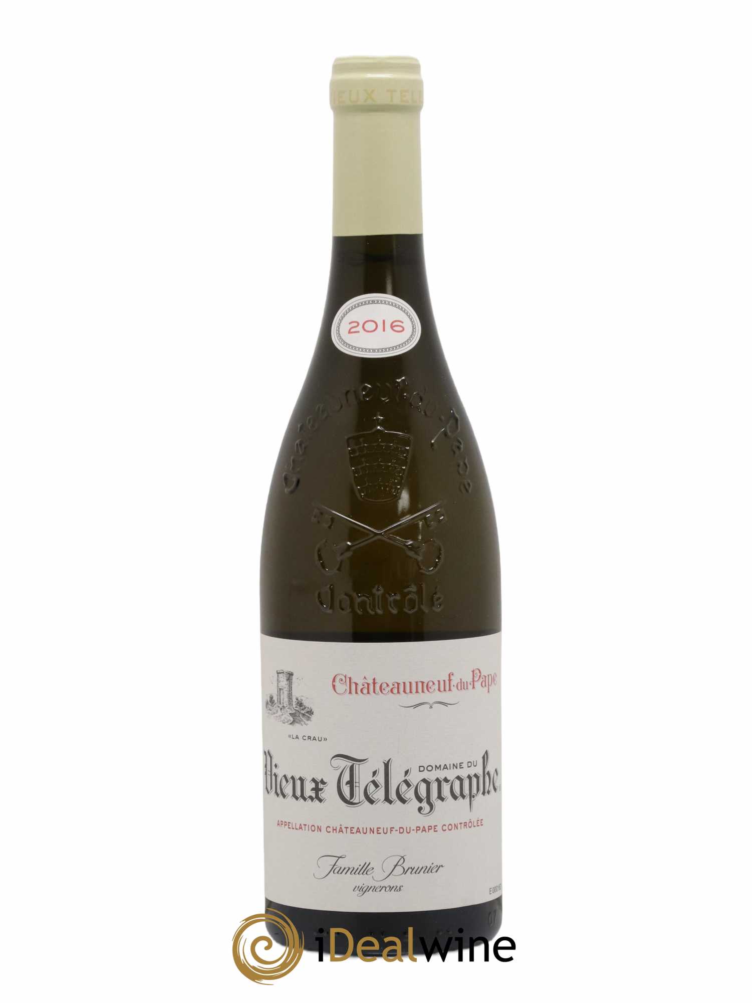 Châteauneuf-du-Pape Vieux Télégraphe (Domaine du) Vignobles Brunier 2016 - Lot de 1 bouteille - 0