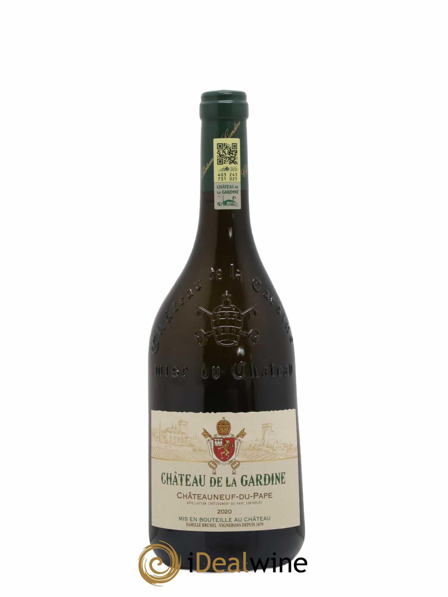 Châteauneuf-du-Pape La Gardine Famille Brunel 2020 - Lot de 1 bouteille - 0
