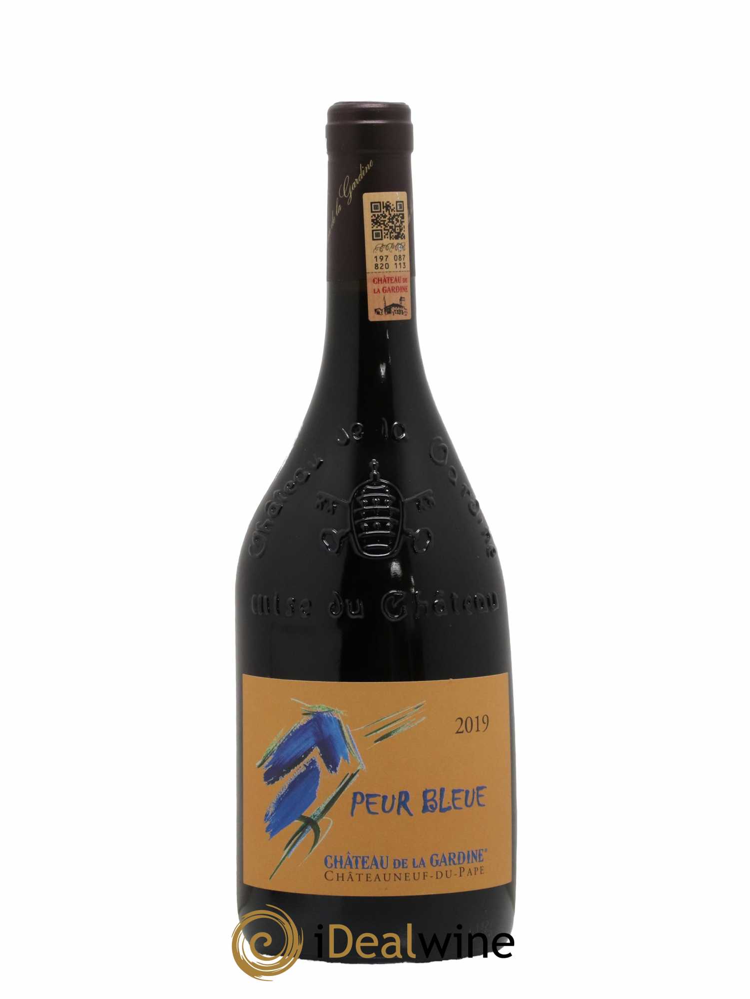 Châteauneuf-du-Pape Château de La Gardine Famille Brunel Peur Bleue 2019 - Lot de 1 bouteille - 0