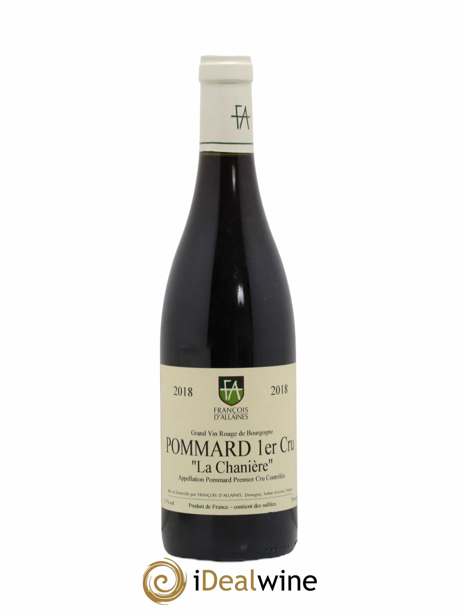 Pommard 1er Cru La Chanière François d'Allaines 2018 - Lot de 1 bouteille - 0
