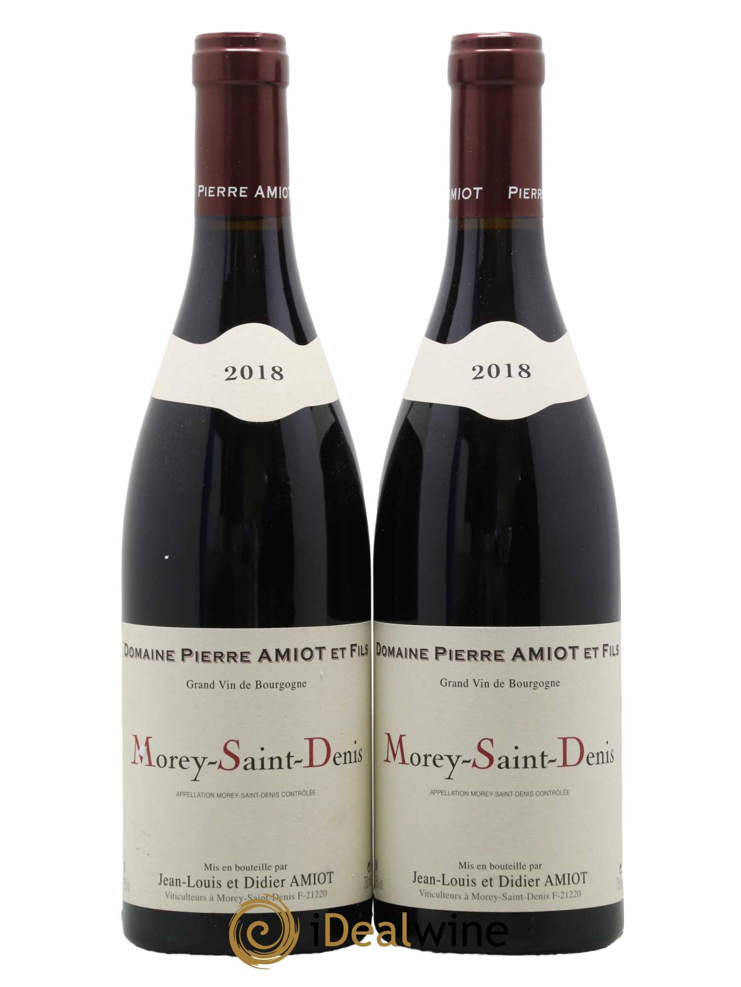 Morey-Saint-Denis Domaine Pierre Amiot et Fils 2018 - Lot de 2 bouteilles - 0