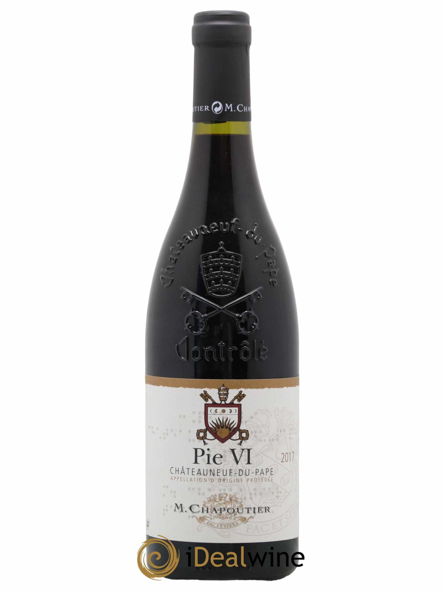 Châteauneuf-du-Pape Pie VI Chapoutier 2017 - Lot de 1 bouteille - 0