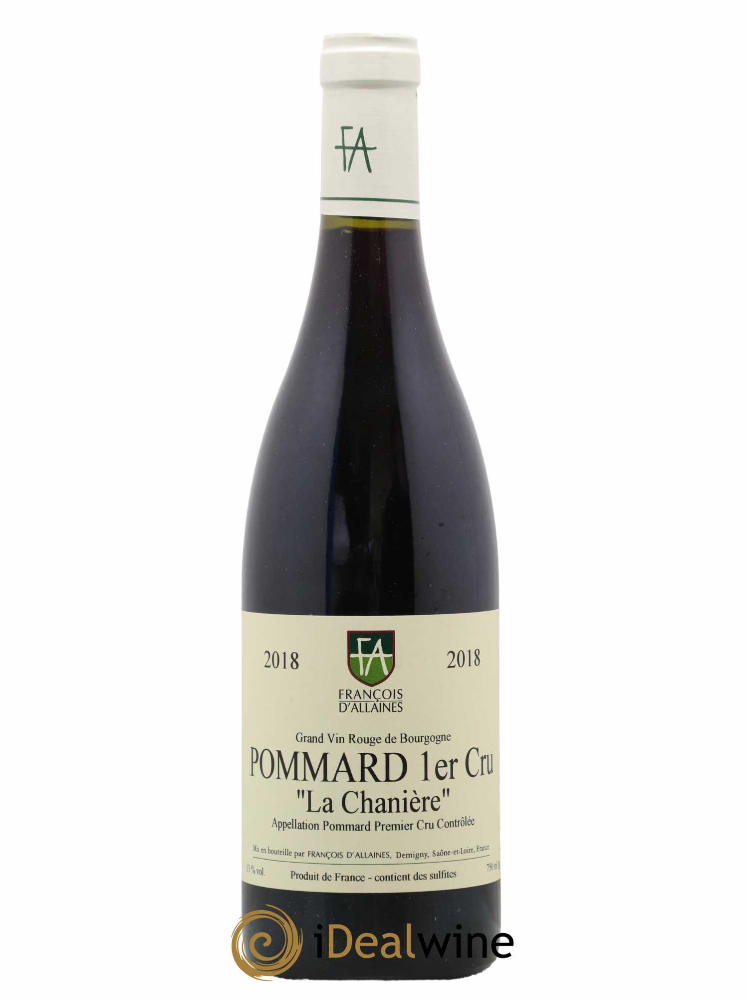 Pommard 1er Cru La Chanière François d'Allaines 2018 - Lot de 1 bouteille - 0