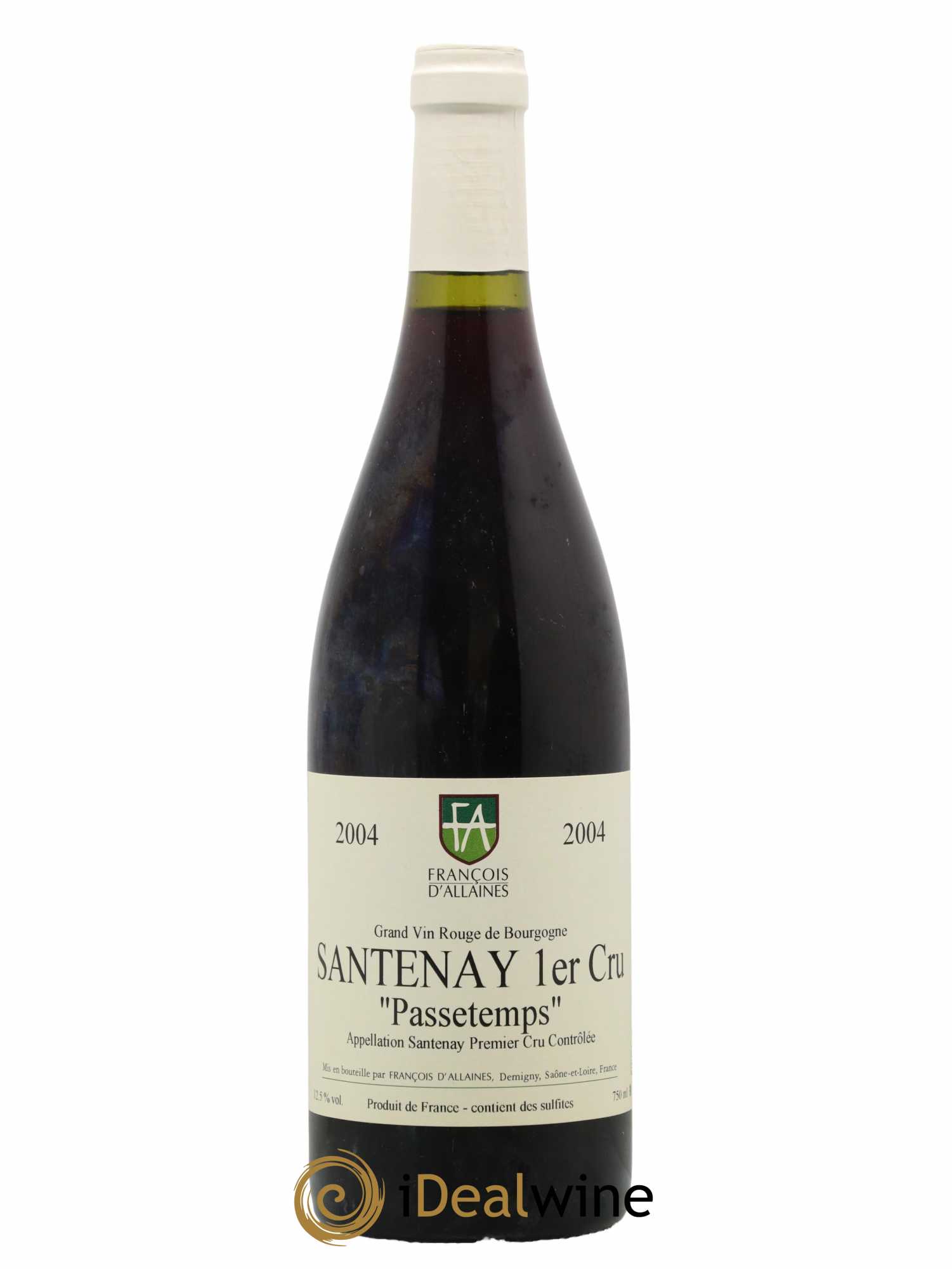 Santenay 1er Cru Passetemps Domaine François d'Allaines 2004 - Lot de 1 bouteille - 0