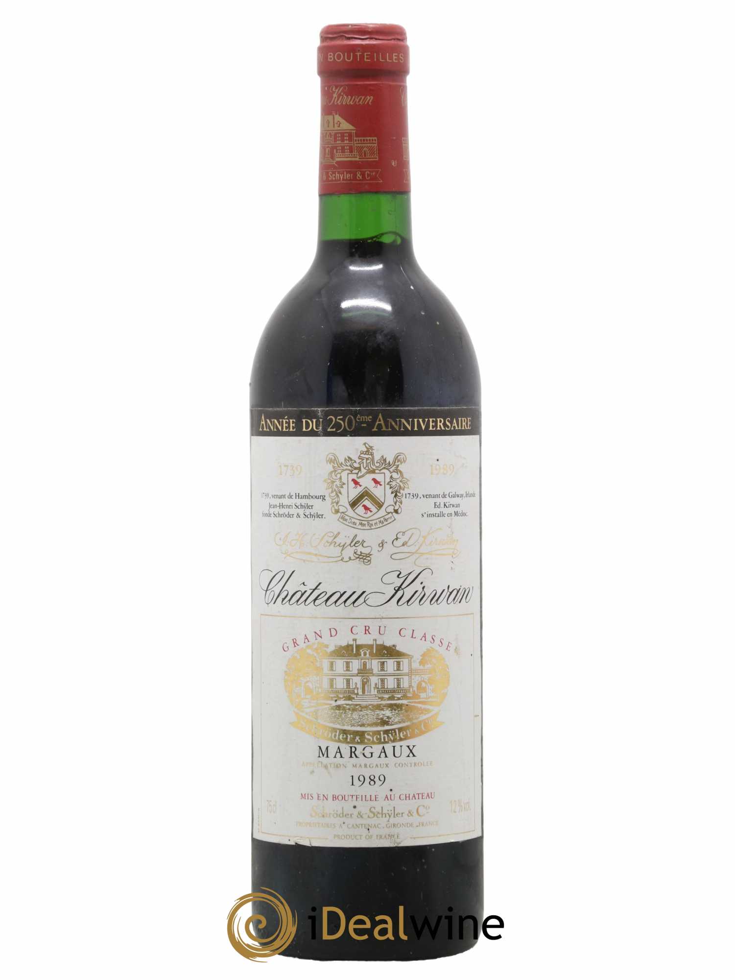 Château Kirwan 3ème Grand Cru Classé 1989 - Lot de 1 bouteille - 0