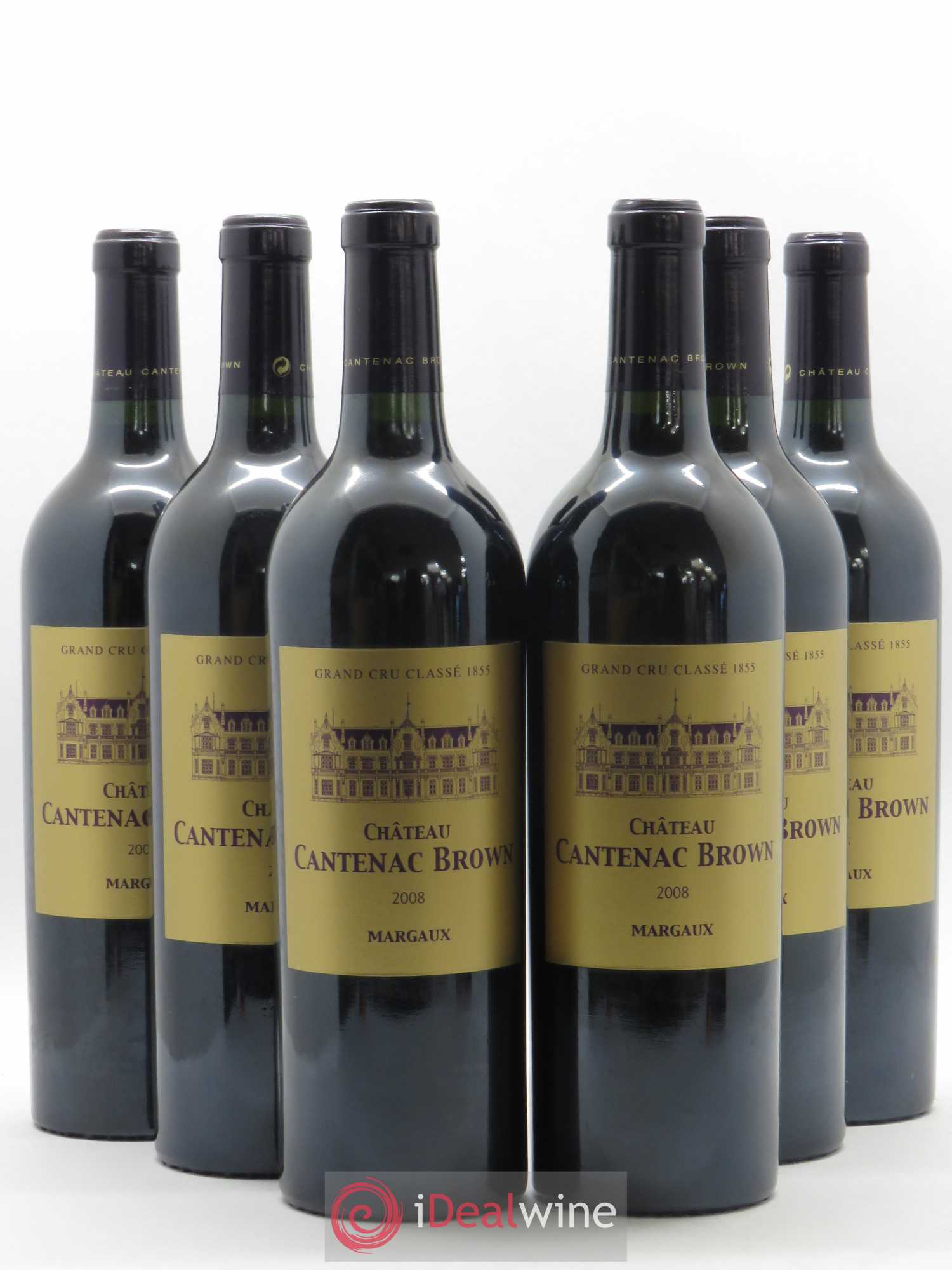 Château Cantenac Brown 3ème Grand Cru Classé 2008 - Lot de 6 bouteilles - 0