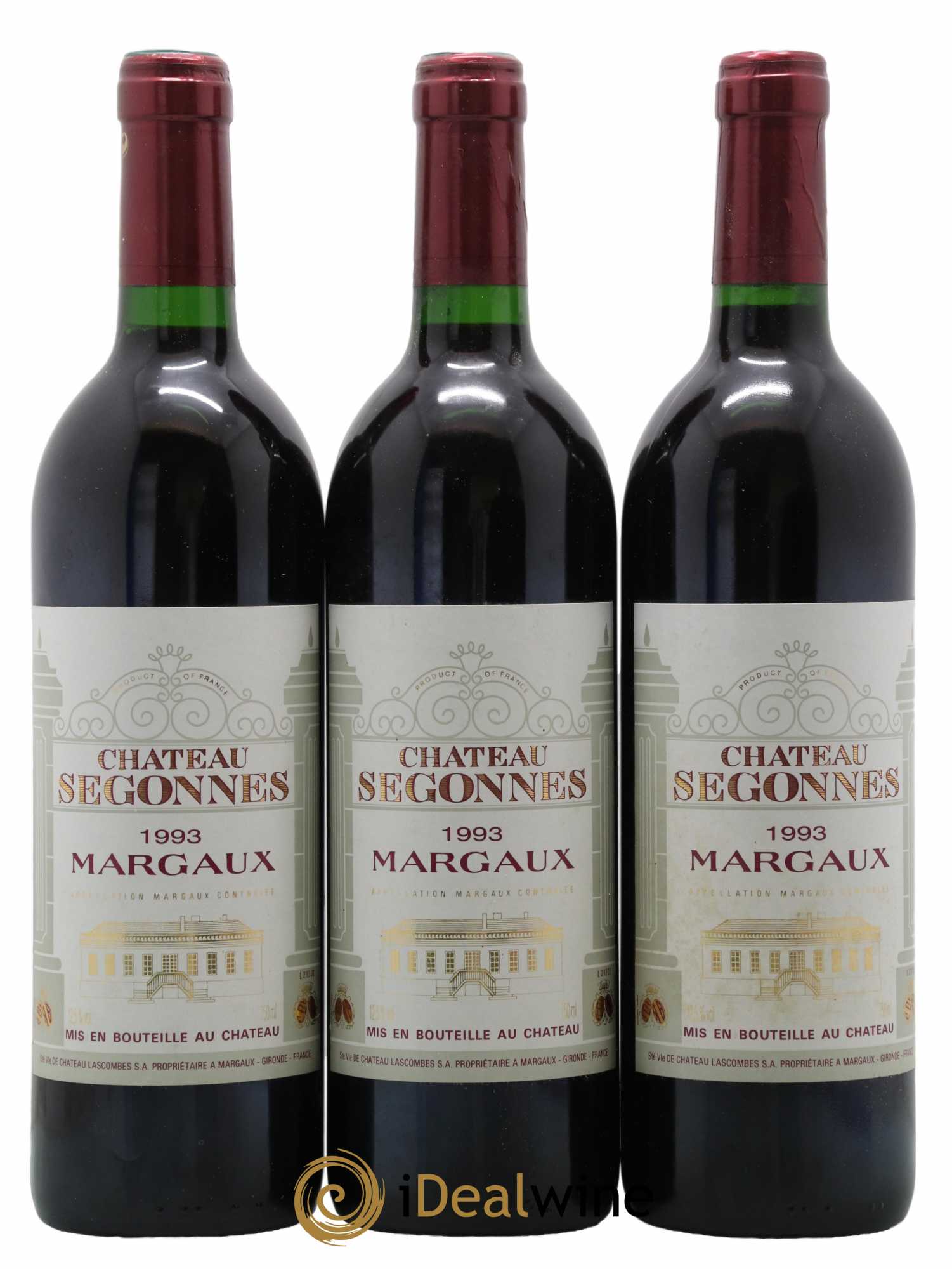 Château Segonnes 1993 - Lot de 3 bouteilles - 0