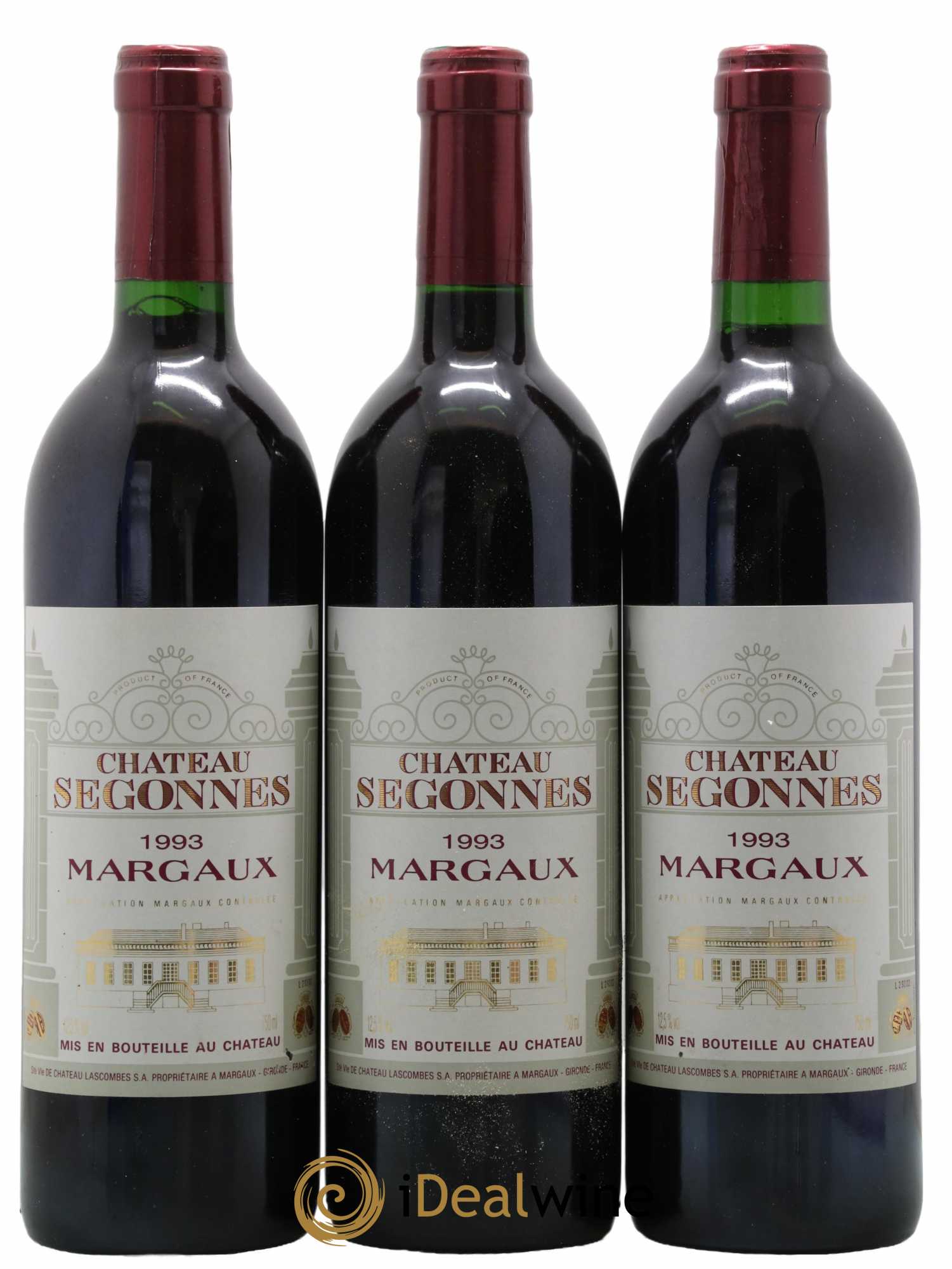 Château Segonnes 1993 - Lot de 3 bouteilles - 0