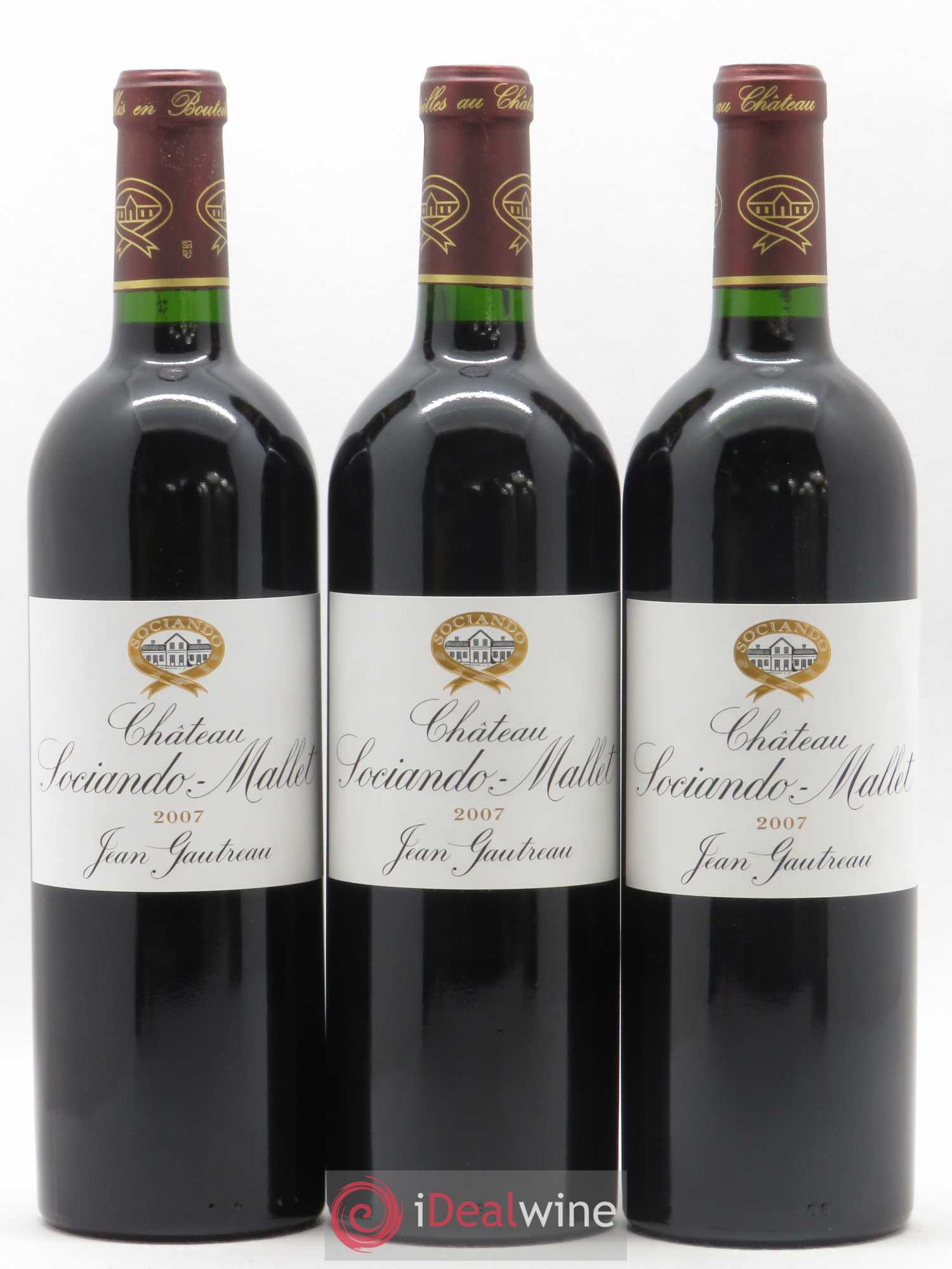 Château Sociando Mallet 2007 - Lot de 6 bouteilles - 1