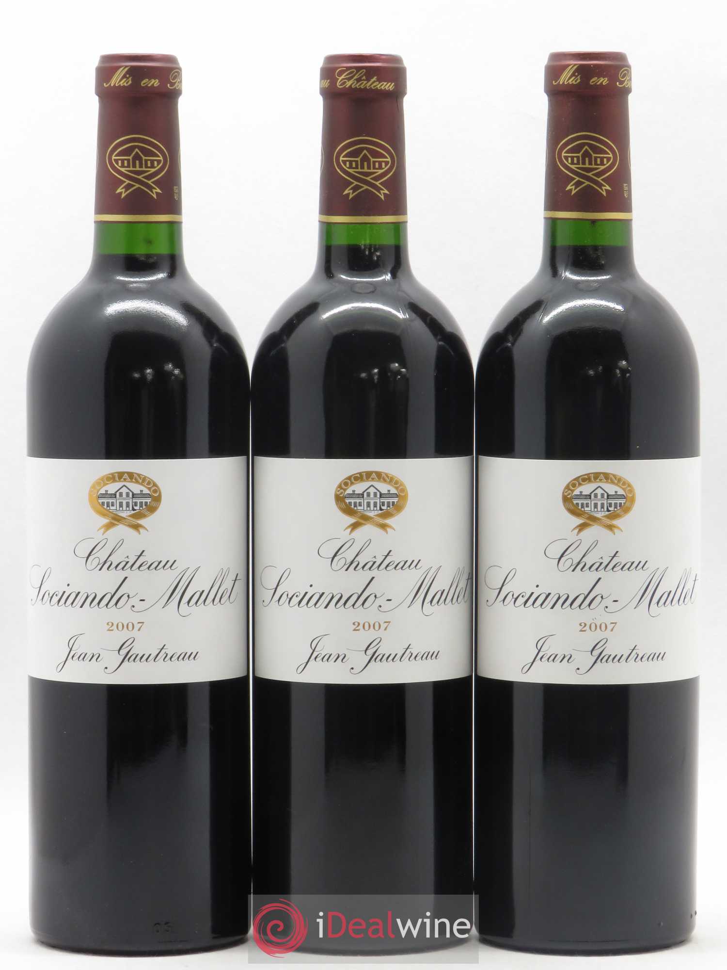 Château Sociando Mallet 2007 - Lot de 6 bouteilles - 2