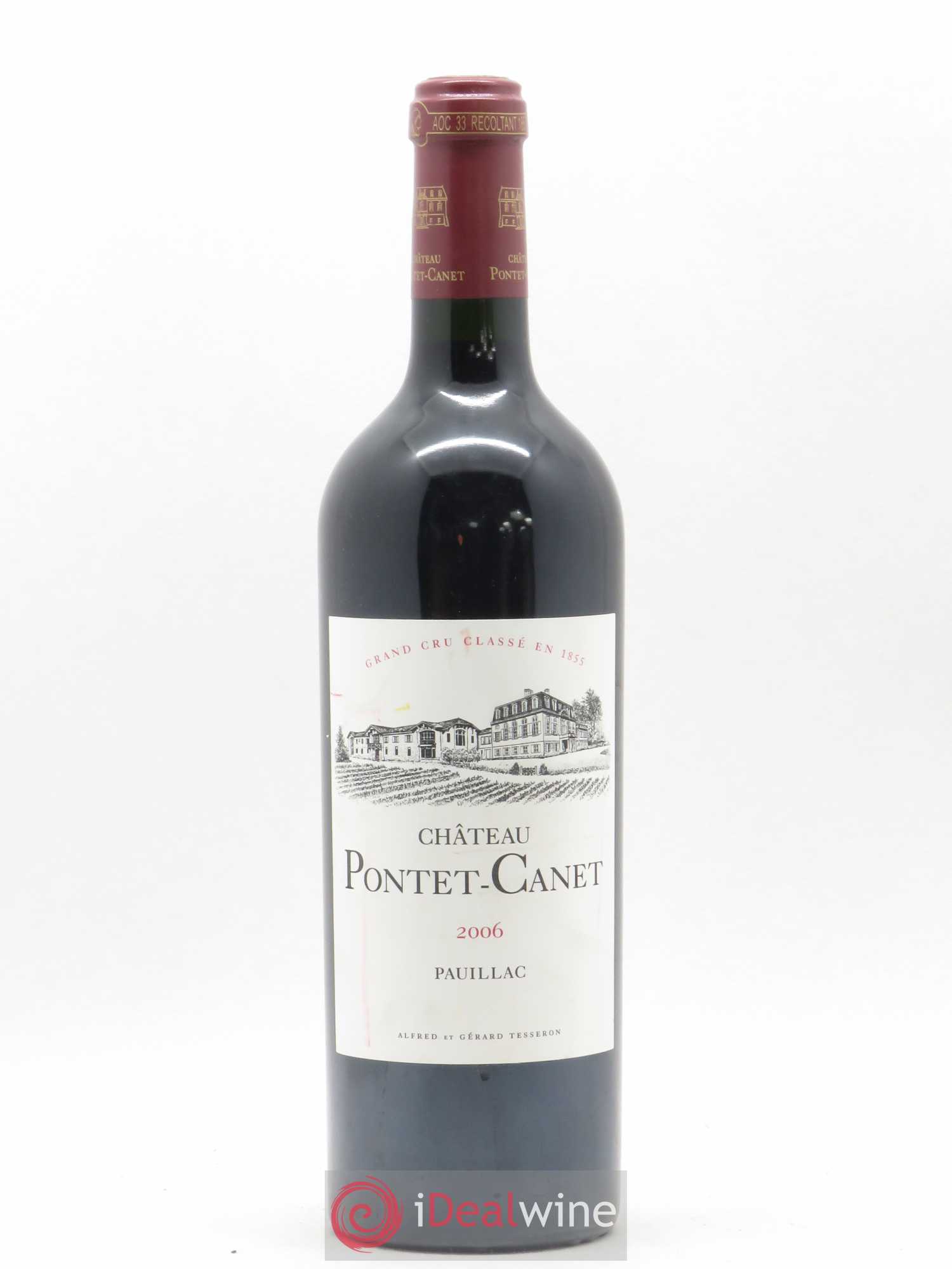 Château Pontet Canet 5ème Grand Cru Classé 2006 - Lot de 1 bouteille - 0