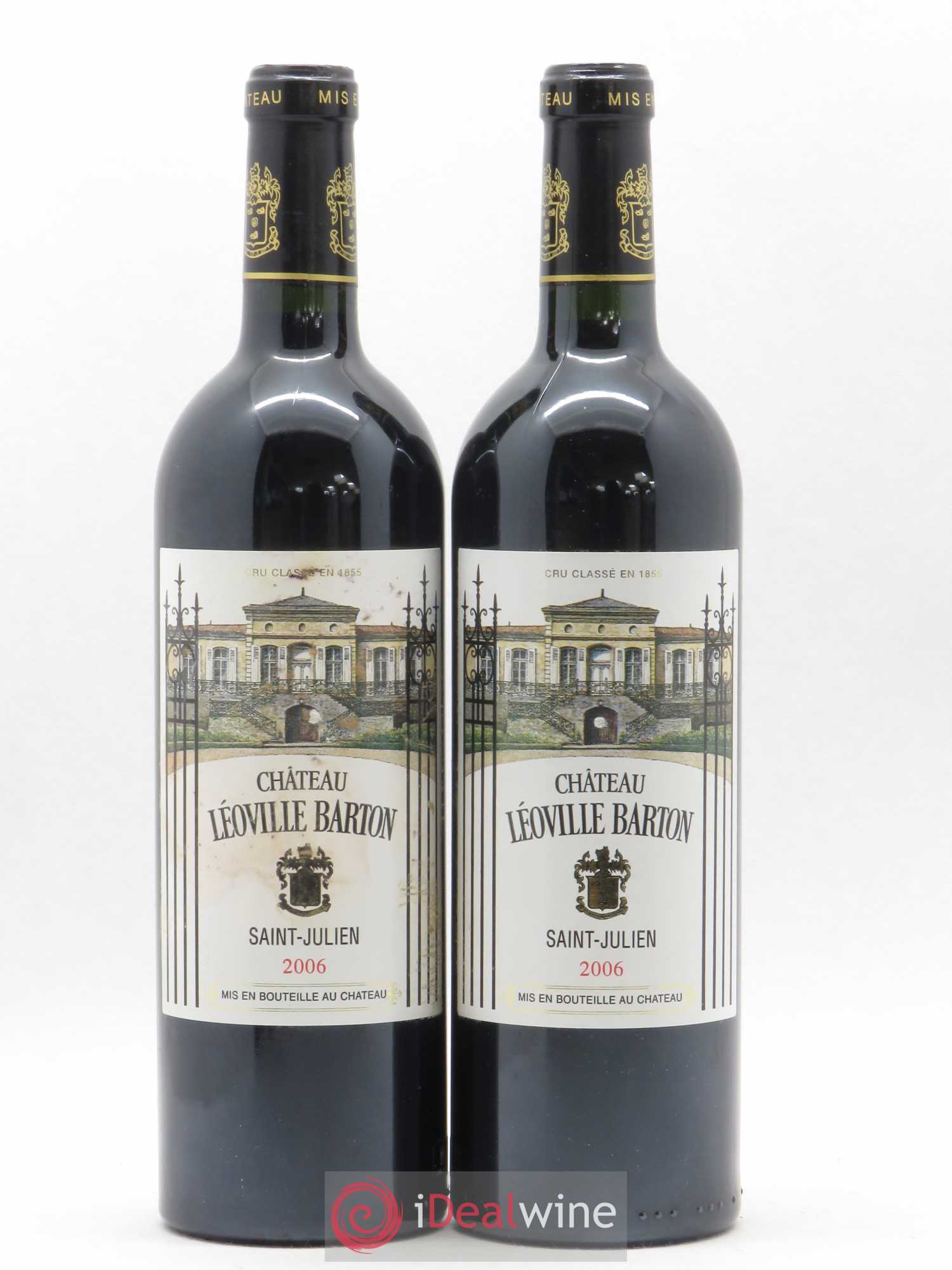 Château Léoville Barton 2ème Grand Cru Classé 2006 - Lot de 2 bouteilles - 0