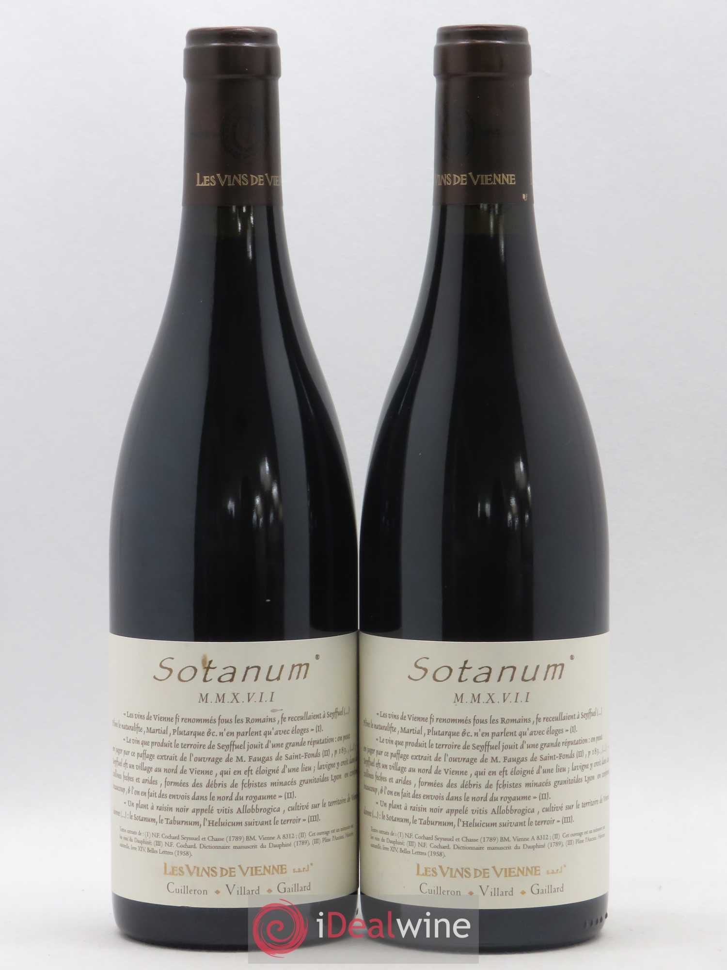 Collines Rhodaniennes Sotanum Les Vins de Vienne 2017 - Lot de 2 bouteilles - 0