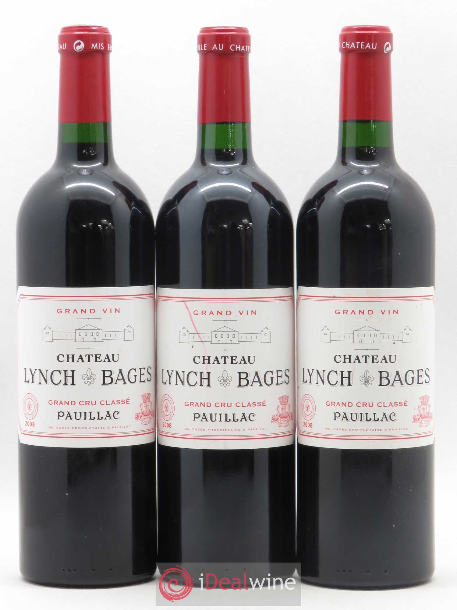 Château Lynch Bages 5ème Grand Cru Classé 2008 - Lot de 6 bouteilles - 1
