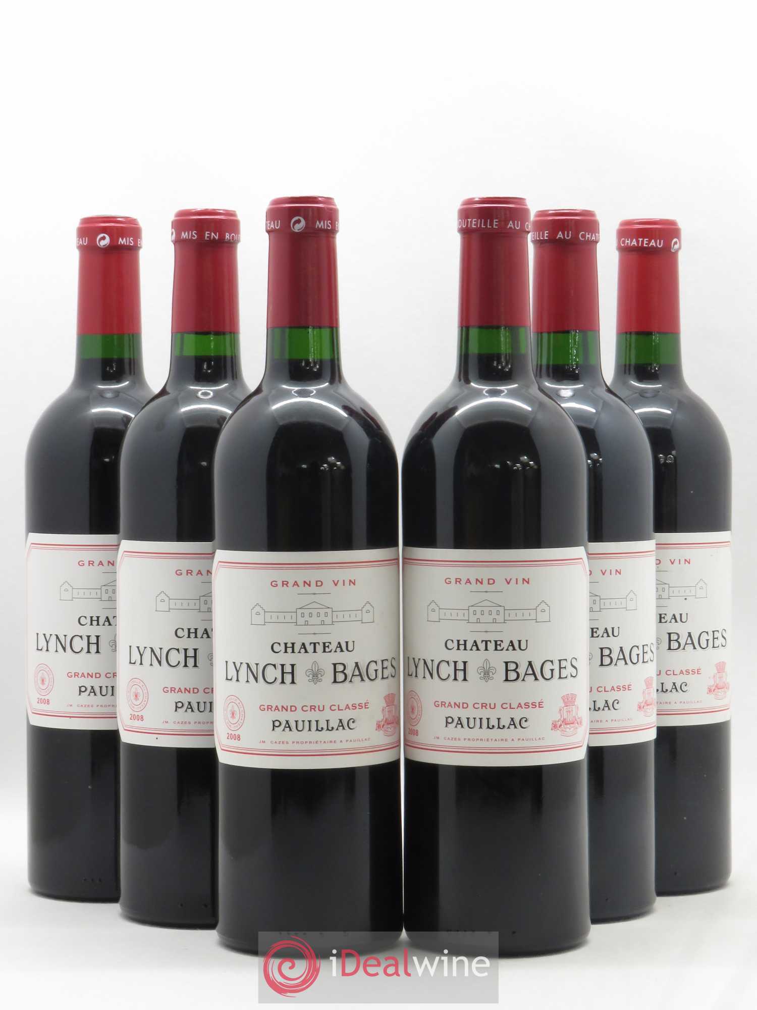 Château Lynch Bages 5ème Grand Cru Classé 2008 - Lot de 6 bouteilles - 0